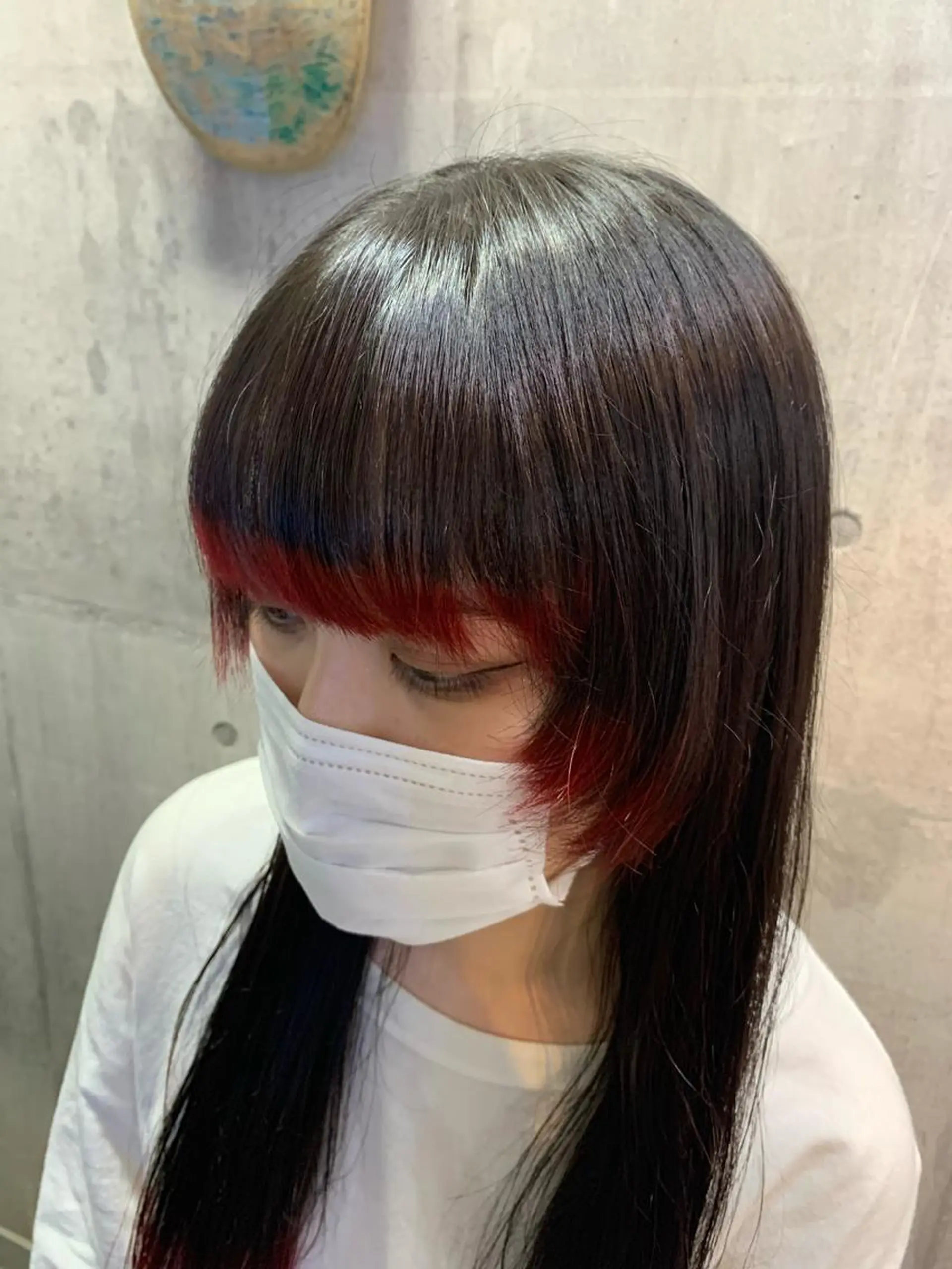 セミロング カラー ヘアカラー ハイトーン/メンズ/ ウルフ特化   小松のヘアスタイル