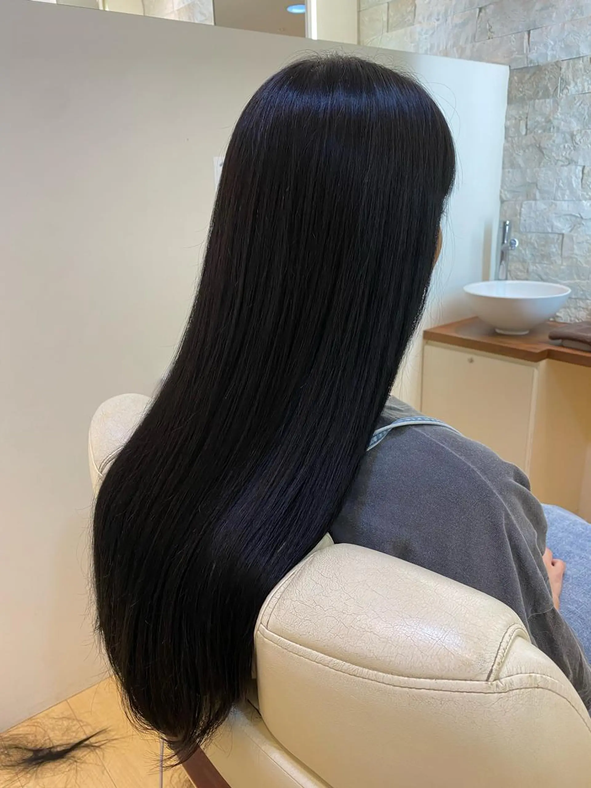 ロング パーマ 髪質改善 縮毛矯正 酸性ストレート ストレートパーマ 『髪質改善』服部 隆志のヘアスタイル