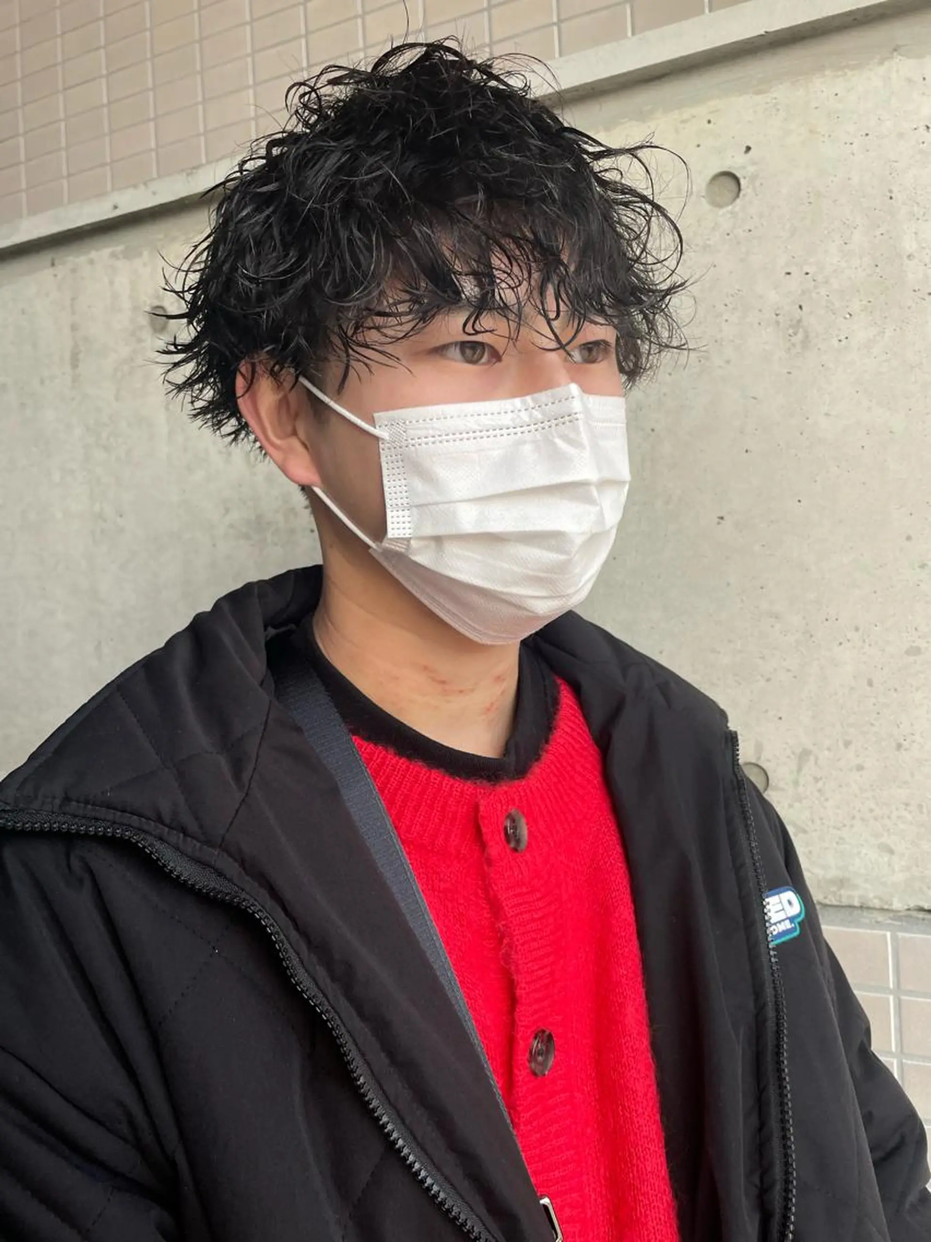 パーマ メンズ カット パーマ 大阪メンズ 美容師井上智博のヘアスタイル