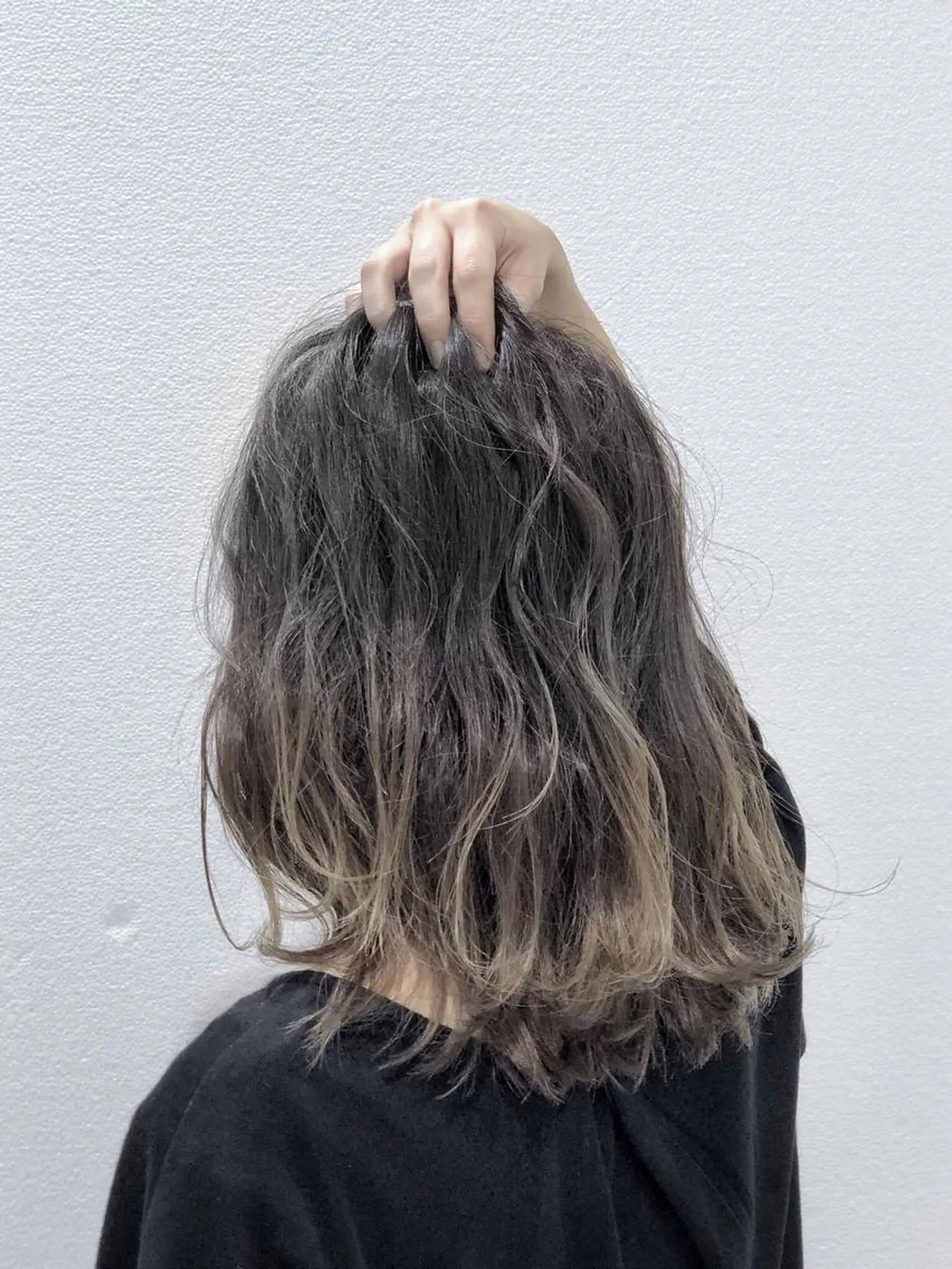 ミディアム カラー 透明感カラー ハイライトカラー イルミナカラー ハイライト ヘアカラー 透明感カラー/ブリー チ✨駒場　笙のヘアスタイル