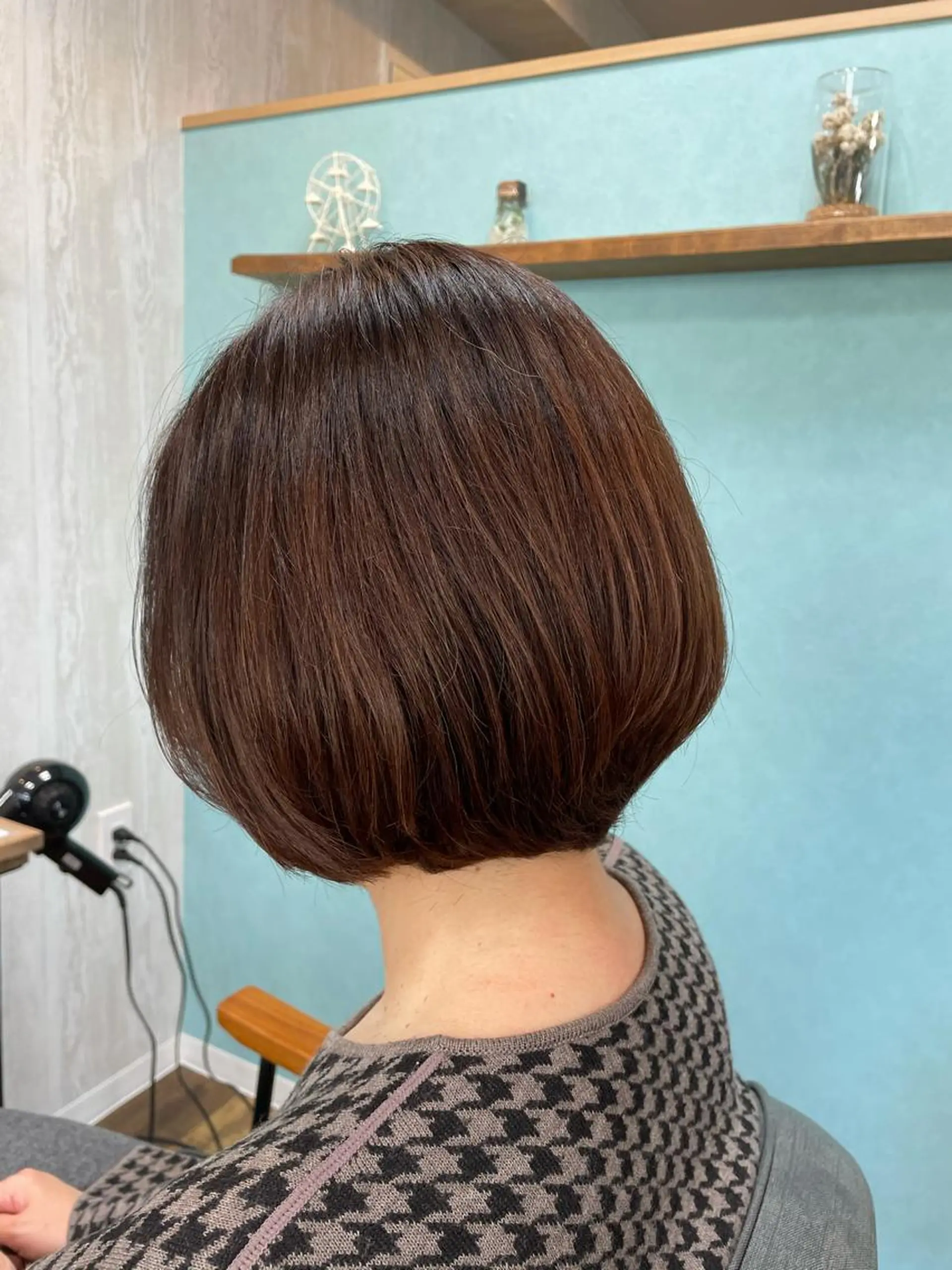 ショート カラー グラデーションカラー ボブ カット ヘアカラー トリートメント TELA HAIR 守谷のヘアスタイル