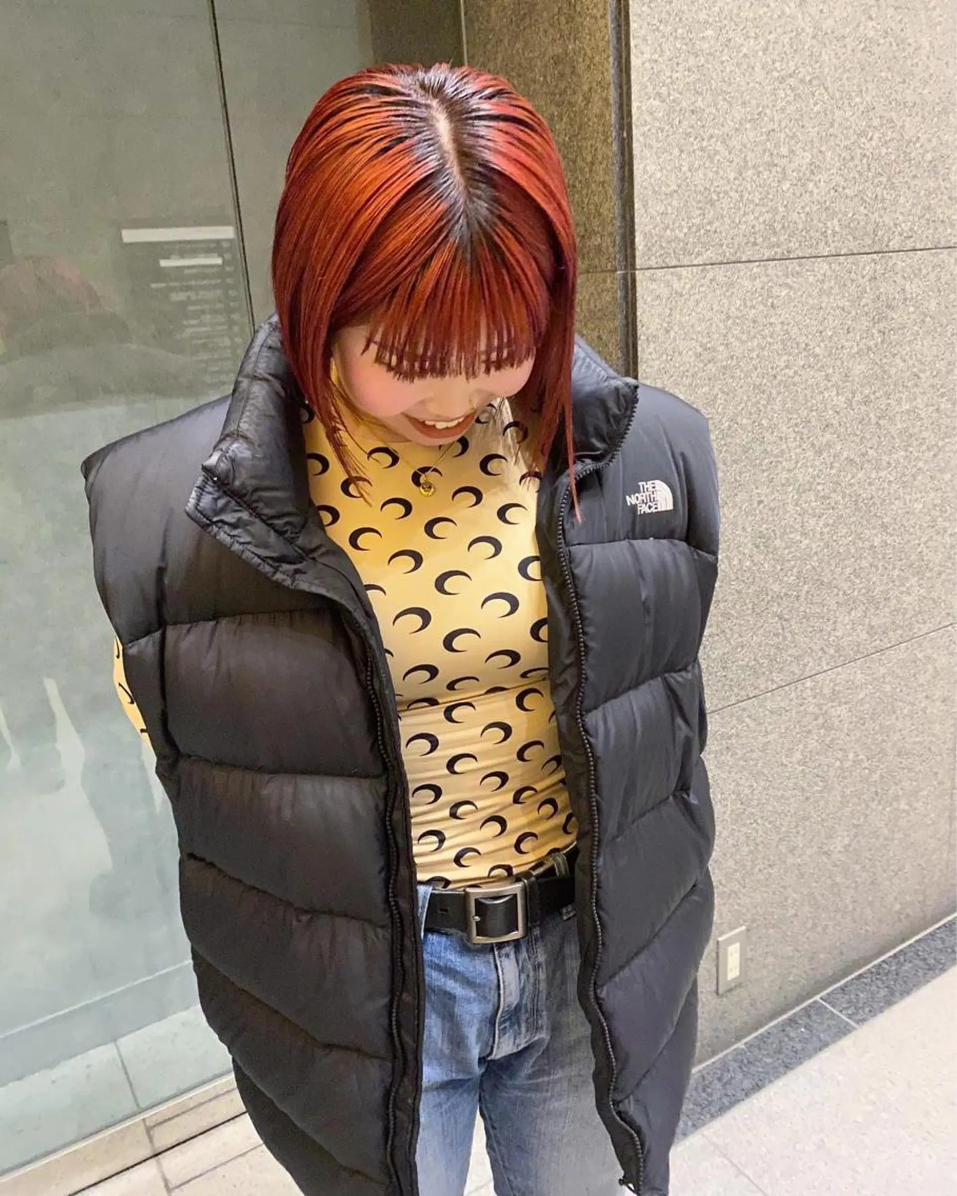 ショート カラー パーマ ヘアアレンジ 髪と音処　マトぺ所属・デザインカラー/ボブ ブリーチカラー/ユリのヘアスタイル