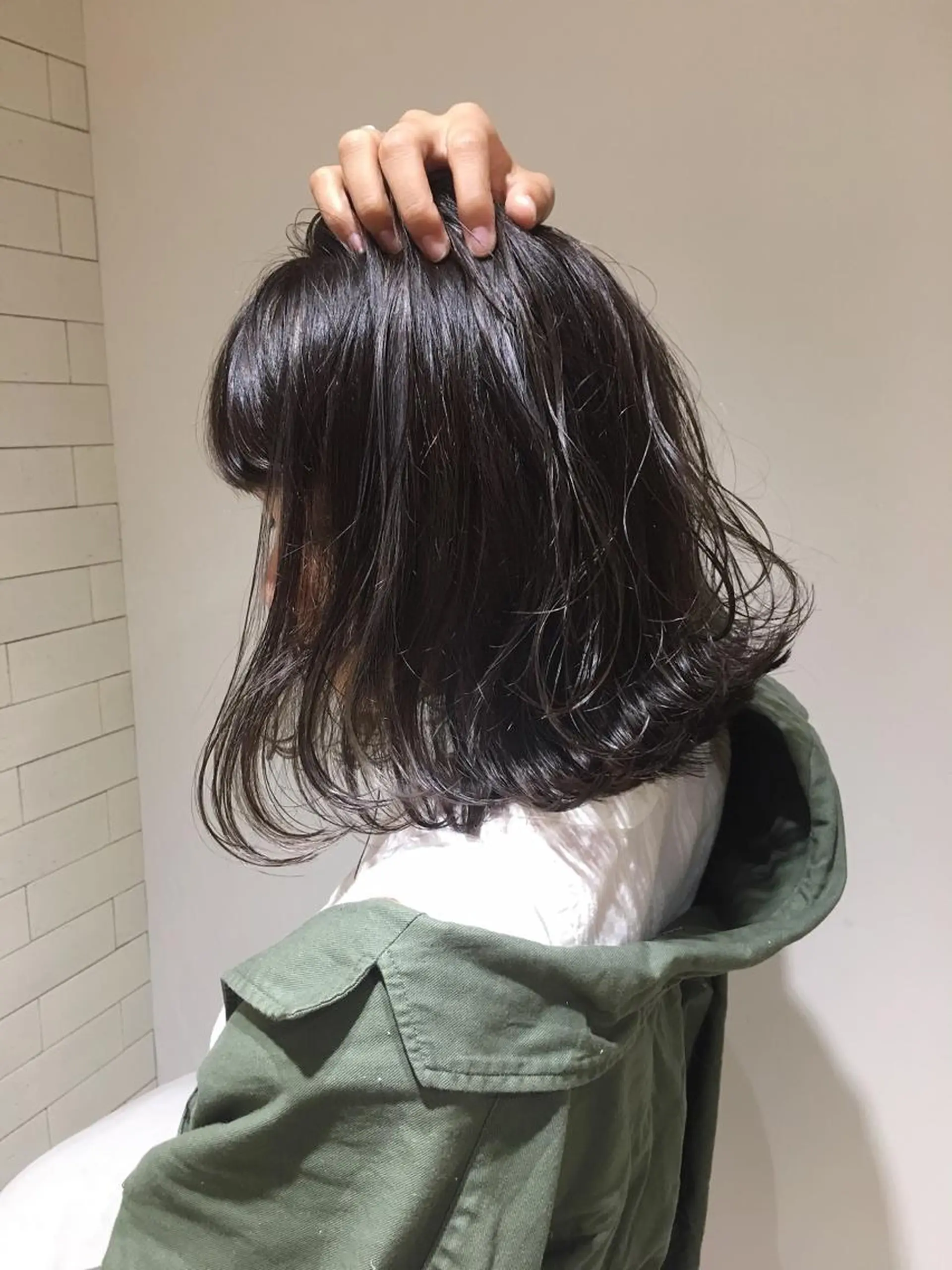 ミディアム ハイライト メンズツイスパ ショートフクヤマシンのヘアスタイル