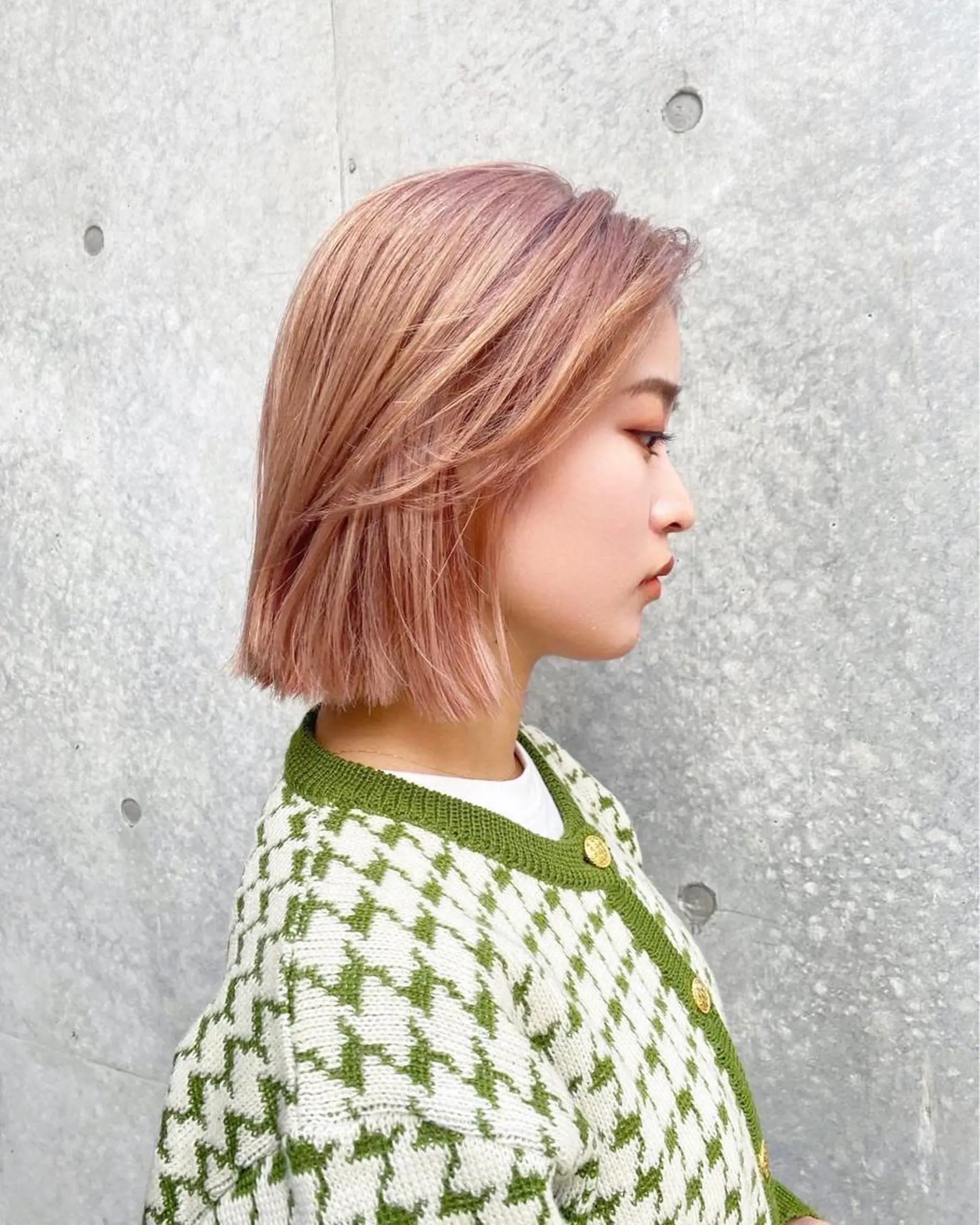 ショート カラー ハイトーンカラー ボブ カット ヘアカラー トリートメント レイヤー専門家 ダブルカラー修のヘアスタイル