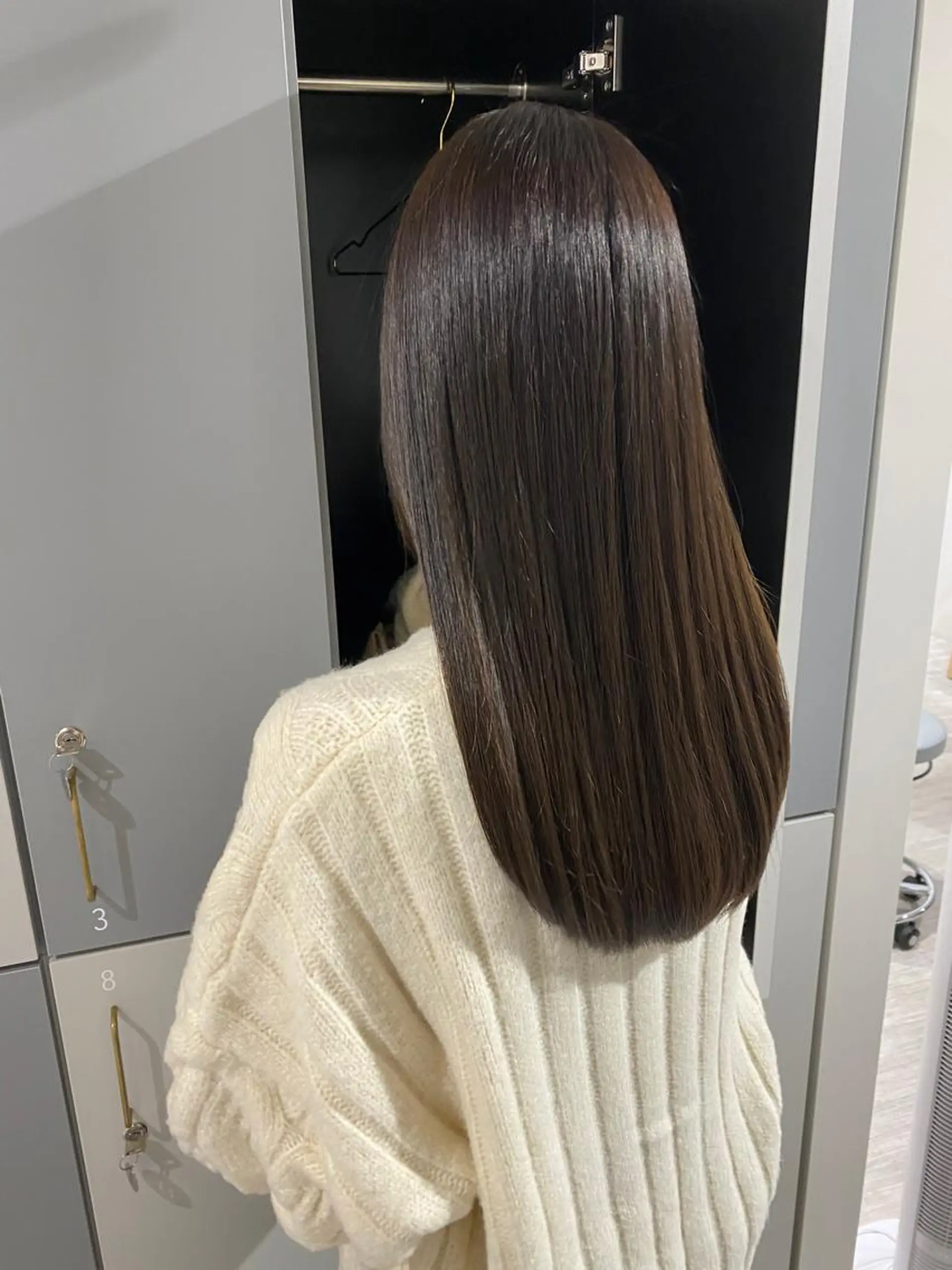 ロング カラー グレージュ 髪質改善 LOVESTOIKE 堂本のヘアスタイル