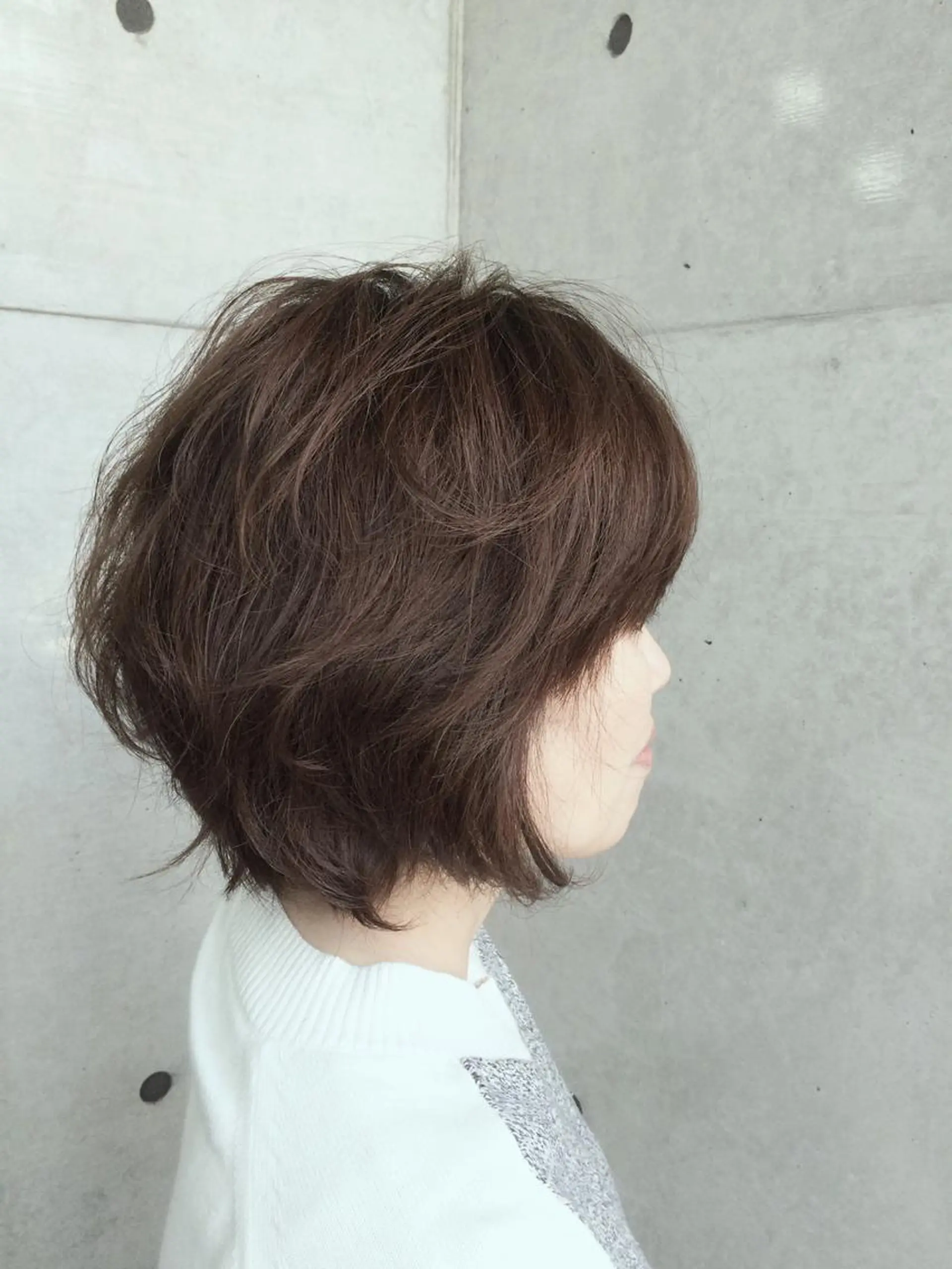 ショート ミディアム カラー パーマ ヘアアレンジ ボブ カット ヘアカラー トリートメント SUNNY GRACEのヘアスタイル