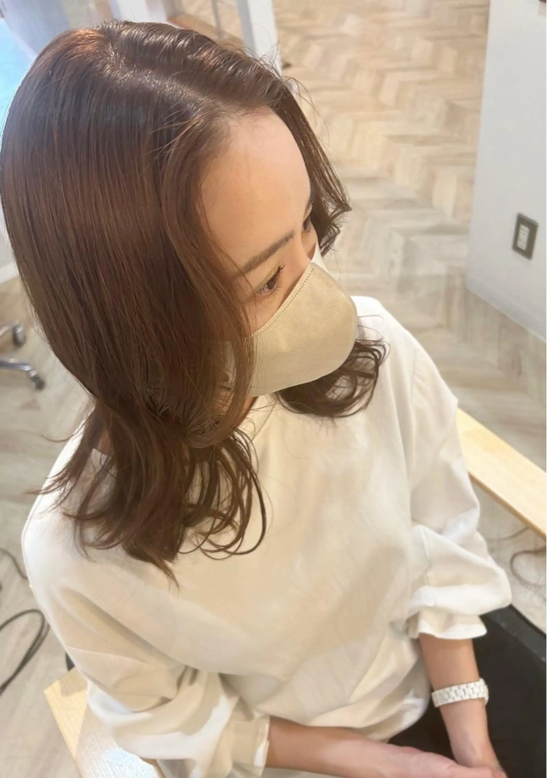 ミディアム ayumi ／透明感カラーのヘアスタイル