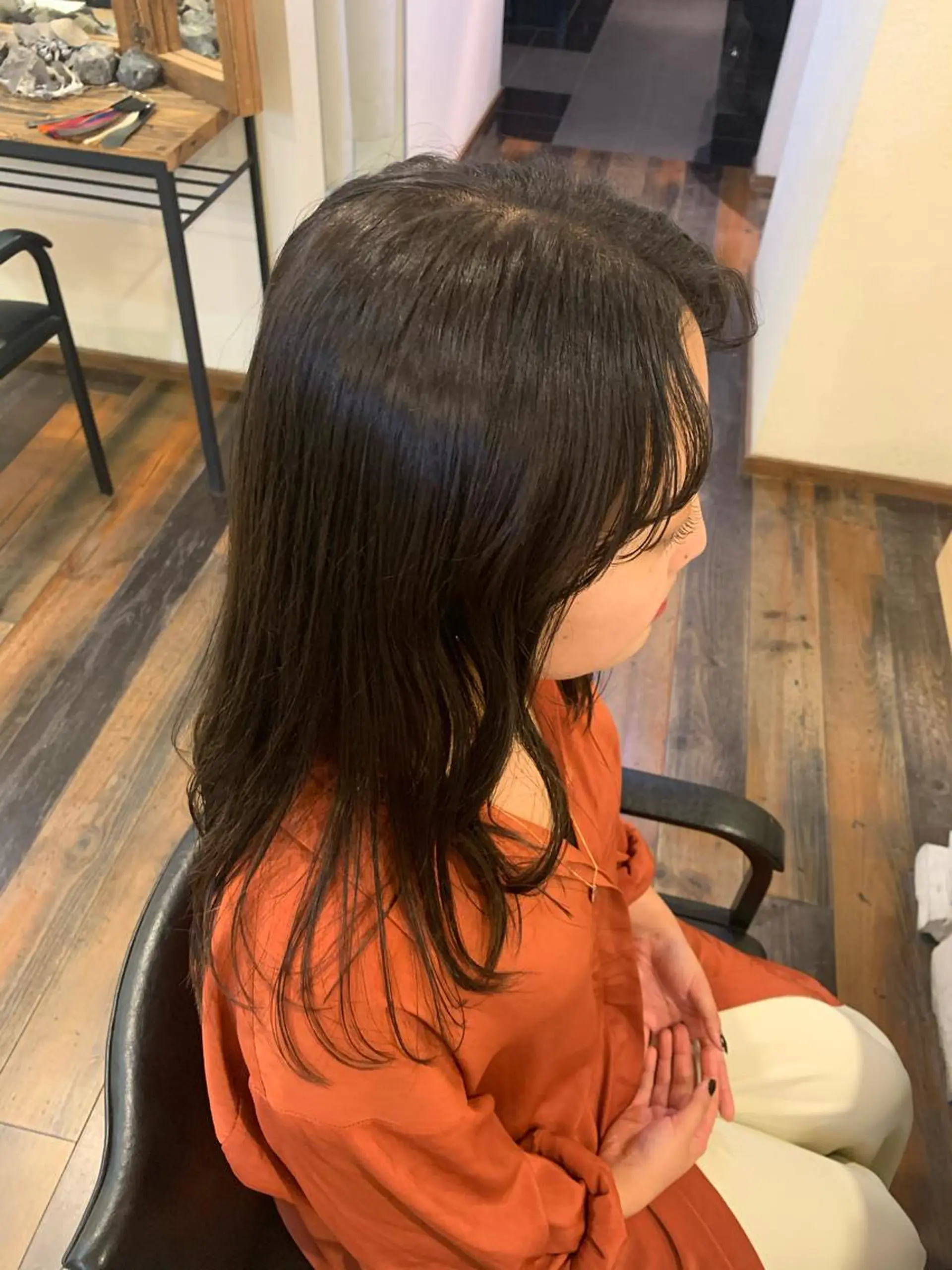 ロング カラー 梶原 真帆のヘアスタイル