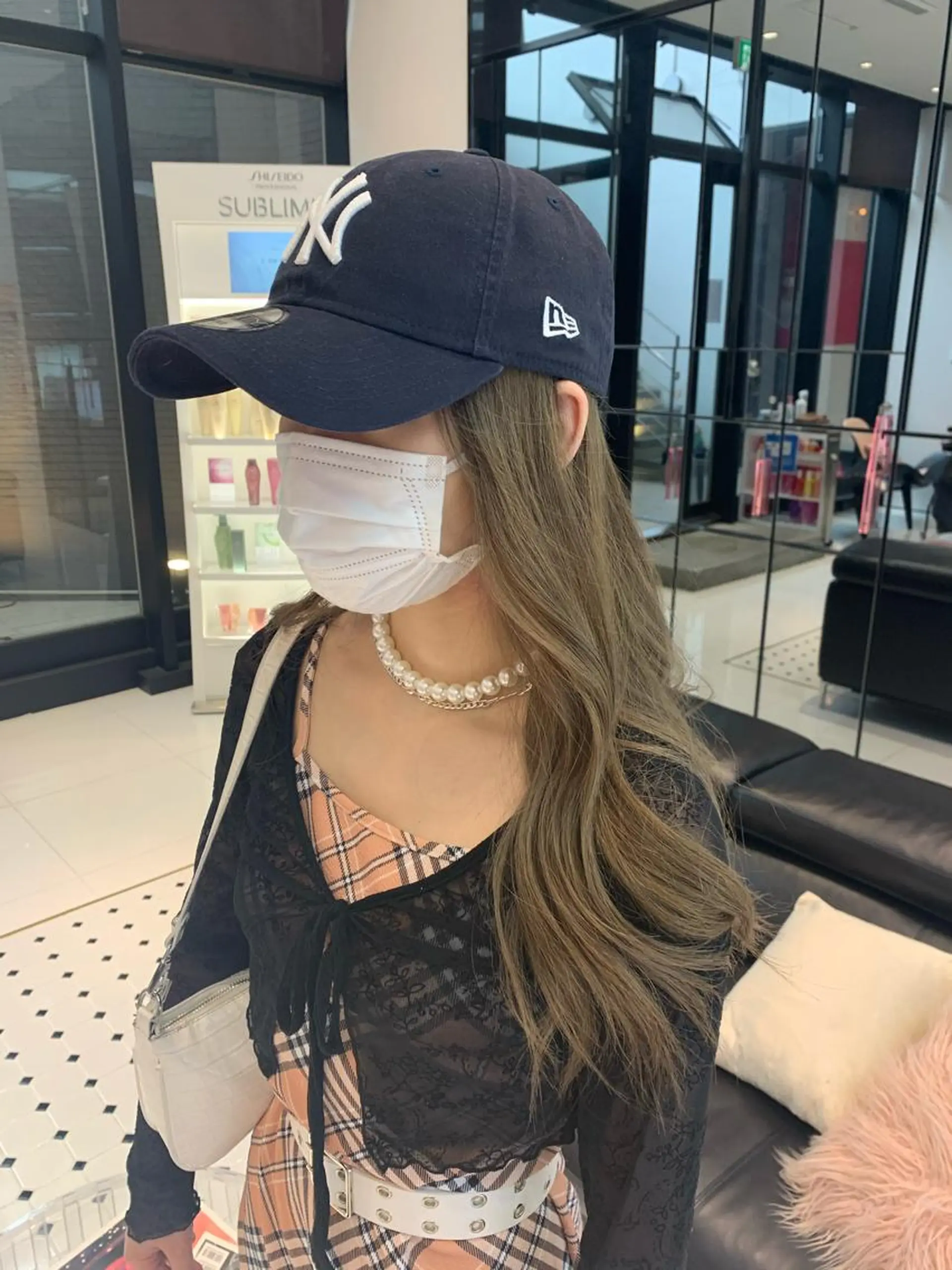 ロング カラー ヘアアレンジ ハッシュカット/ 韓国ヘア☽⋰mahoのヘアスタイル