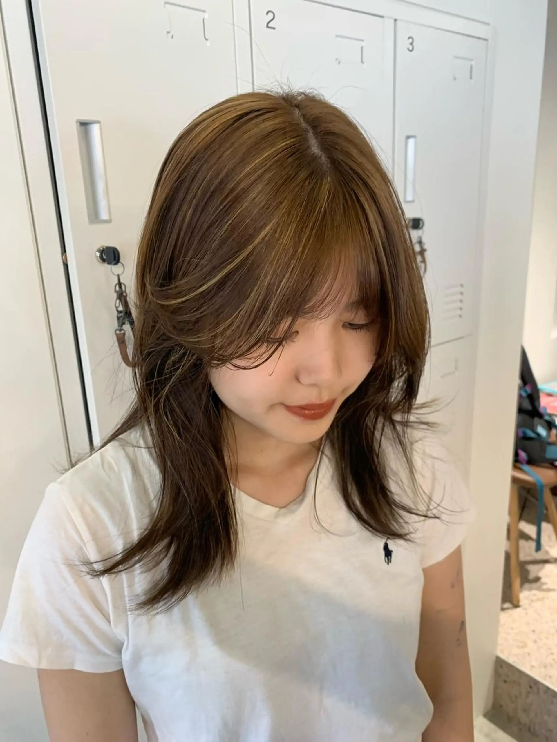 ミディアム カラー ヘアカラー TONUKOA RUA下北沢店【トヌコア ルア】所属・丸山璃子 /パーマ/レイヤーのヘアスタイル