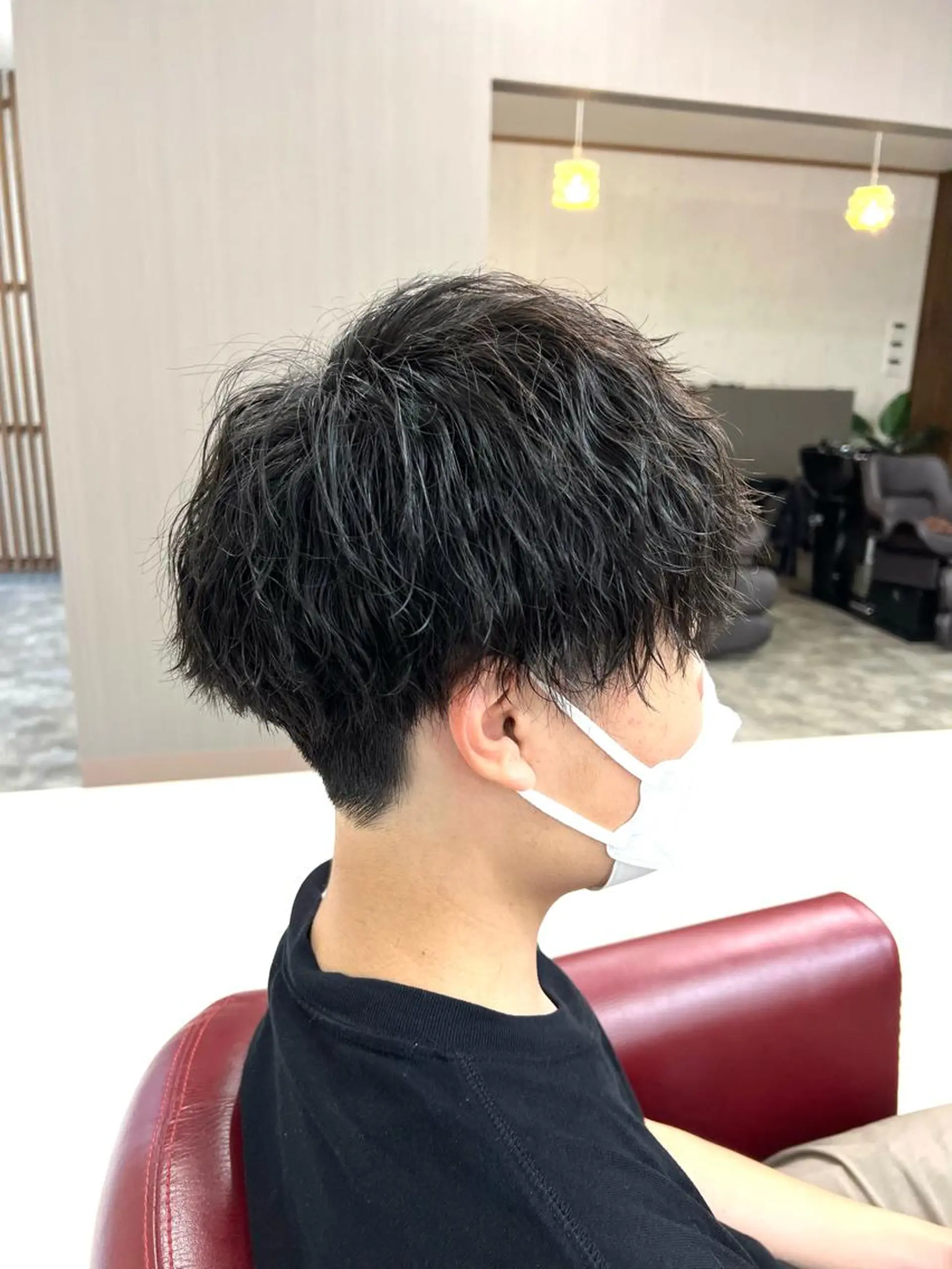 ショート パーマ メンズ 波巻きパーマ KEN 🌟のヘアスタイル