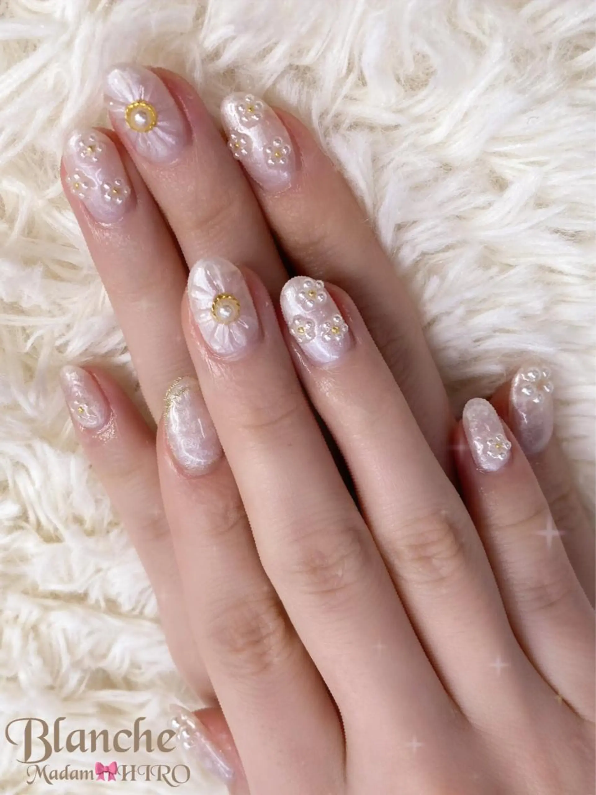 ネイル ホワイト Lianネイル 寛子Lianのネイルデザイン