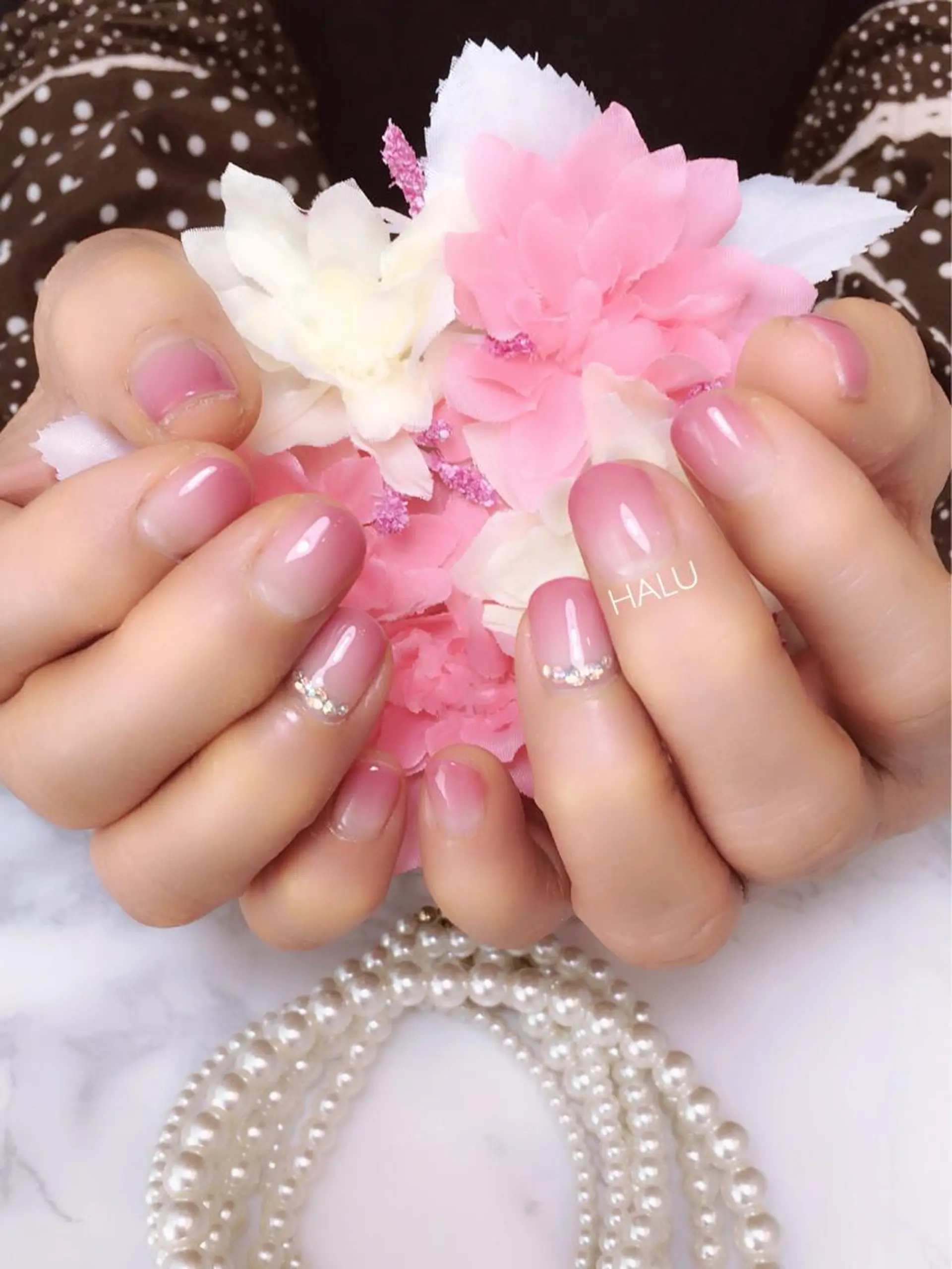 ネイル 桜ネイル グラデーション 春ネイル HALU ハルのネイルデザイン
