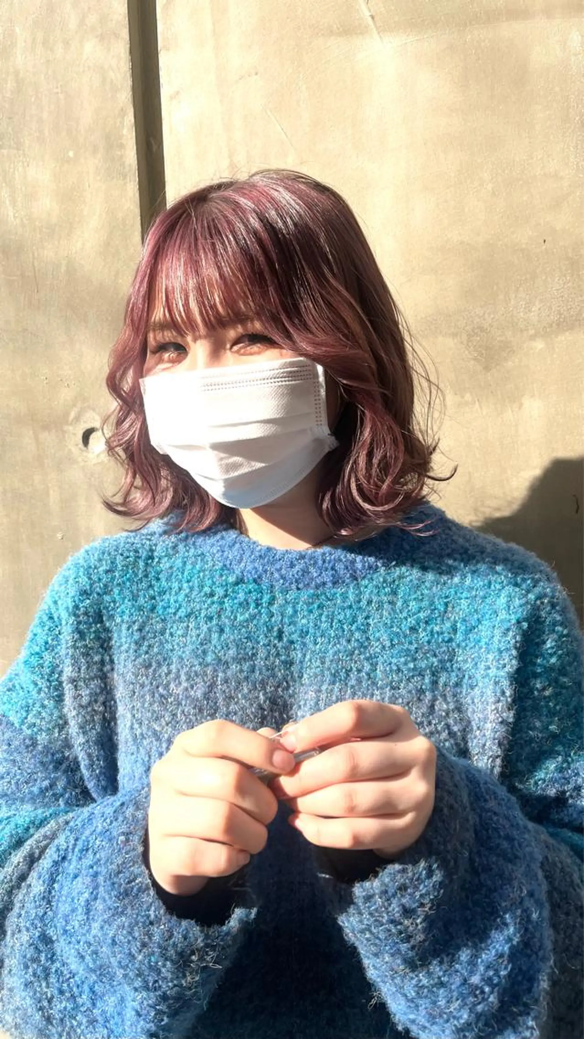 カラー ピンクカラー 🟣niw SHUNNA🟣のヘアスタイル