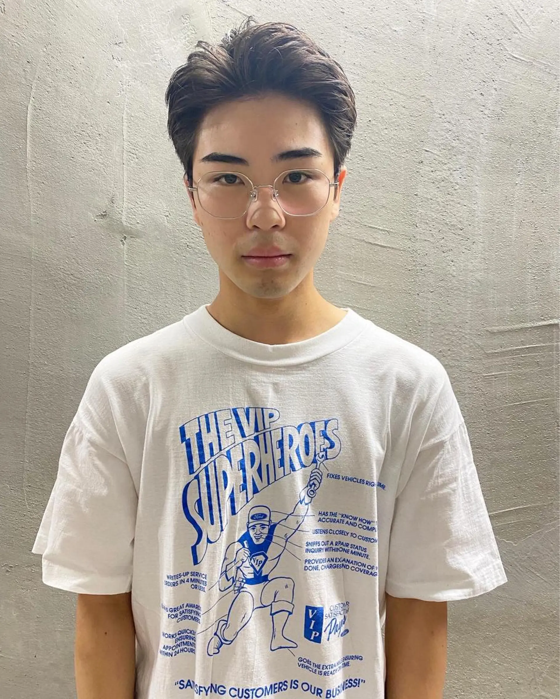 メンズ カット トリートメント パーマ、髪質改善 カズマのヘアスタイル