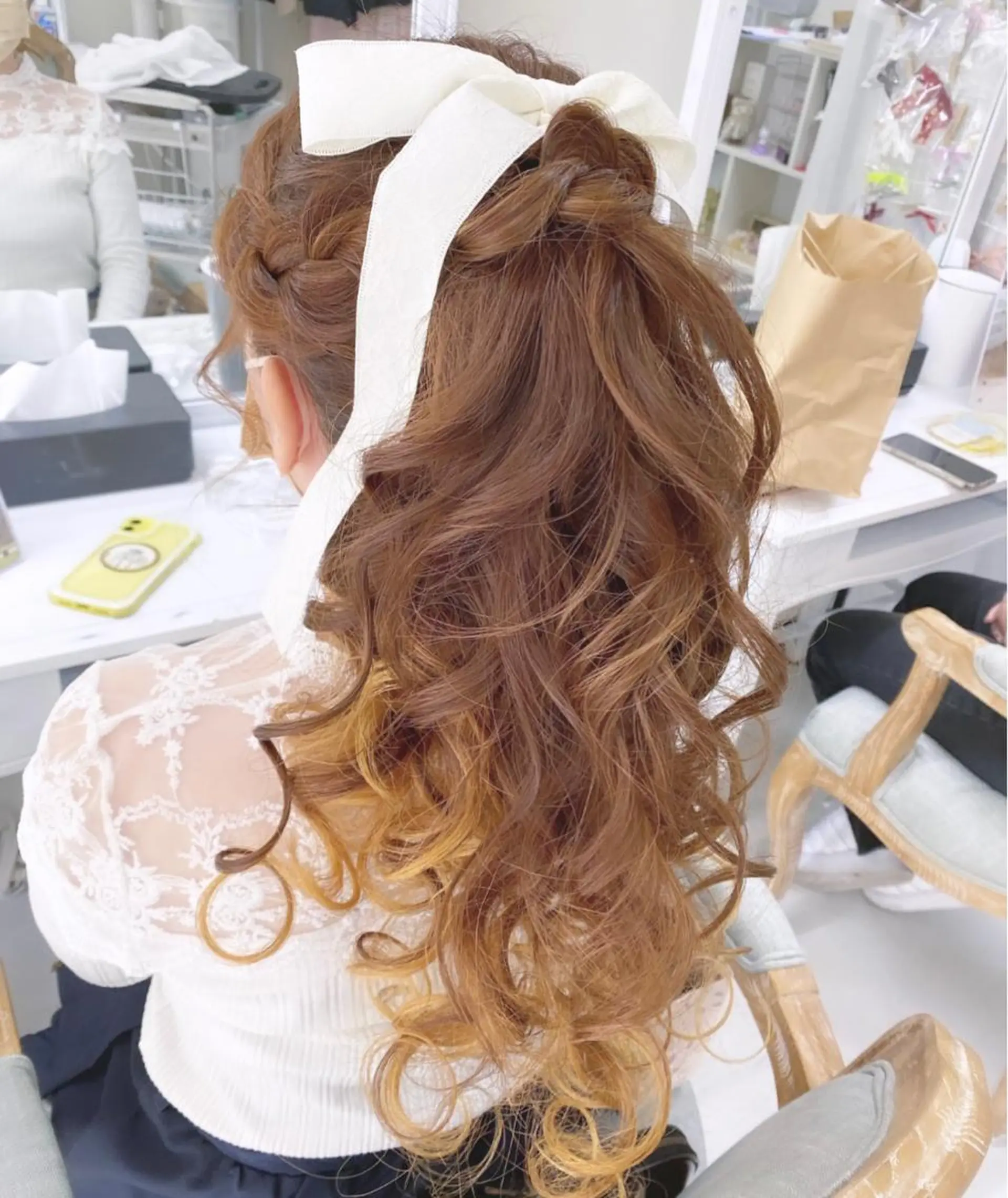 ヘアアレンジ ポニーテール ヘアセット ヘアセットサロン ココのヘアスタイル