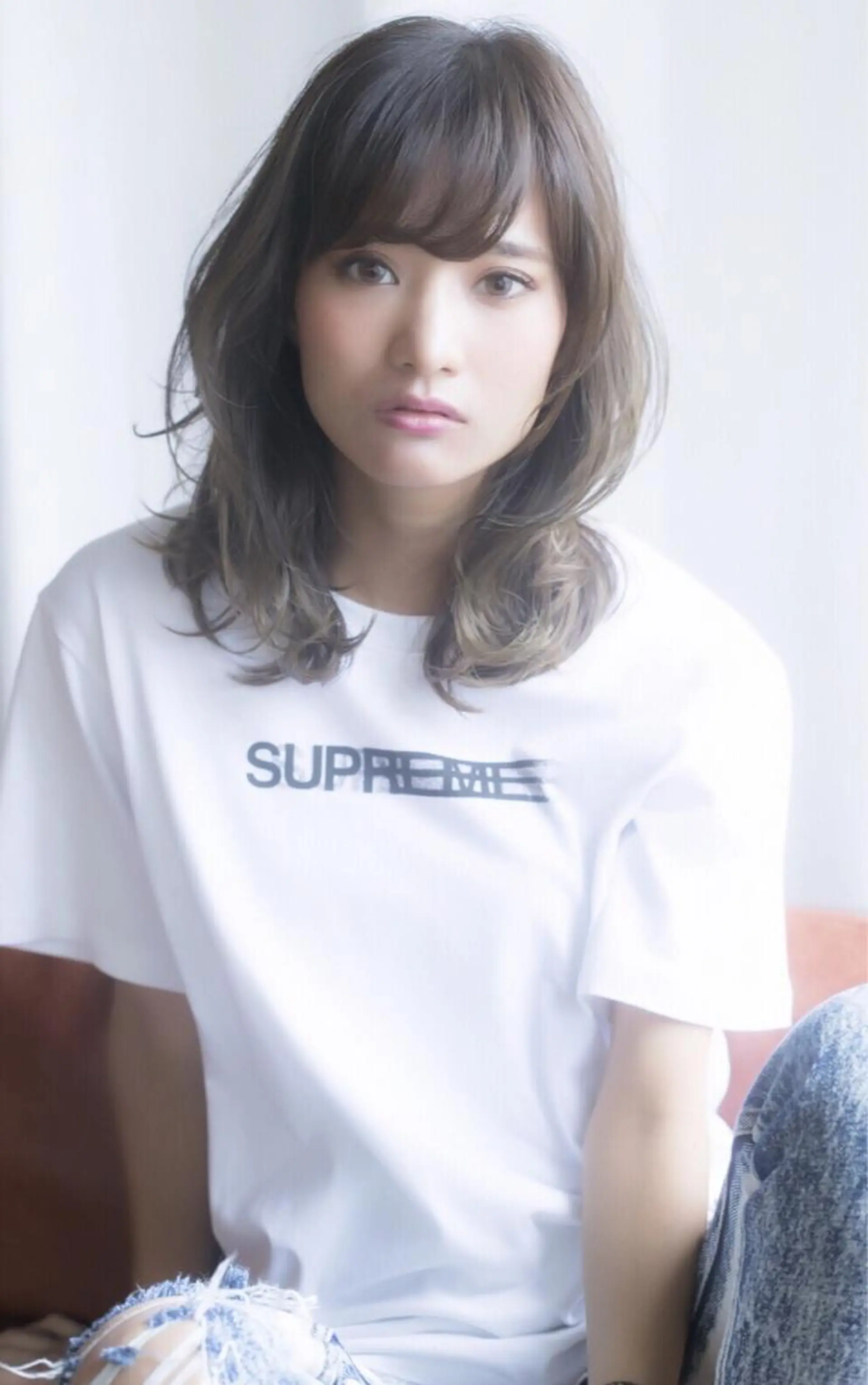 セミロング ボブ 外国人風カラー 似合わせカット 小顔カット 竹内ケンゴ🇰🇷 EIGHT藤沢のヘアスタイル