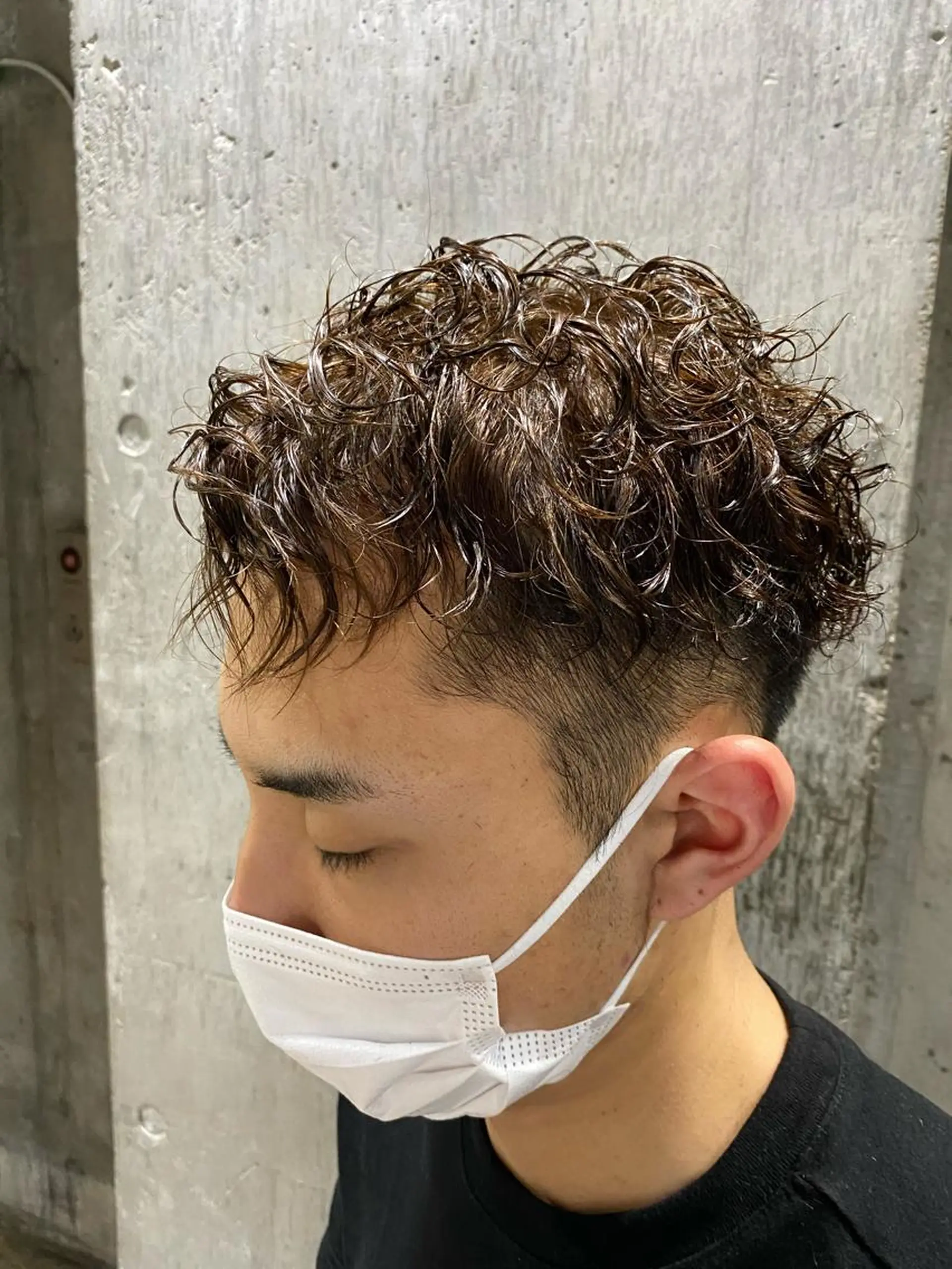 パーマ メンズ カット パーマ ヘアセット メンズブリーチカラー /パーマ ごーた立川のヘアスタイル