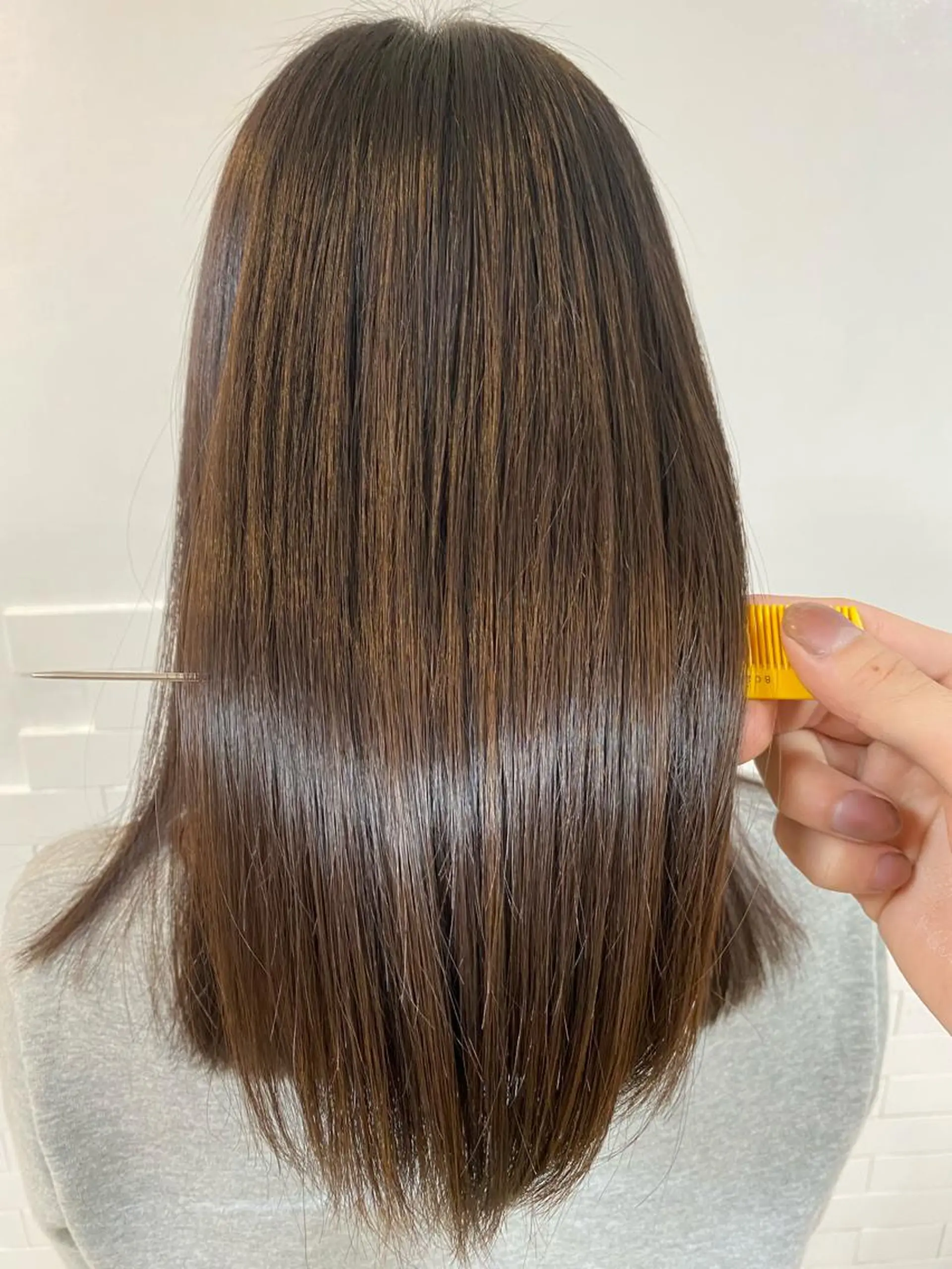 セミロング 髪質改善✨ 角谷　勇のヘアスタイル