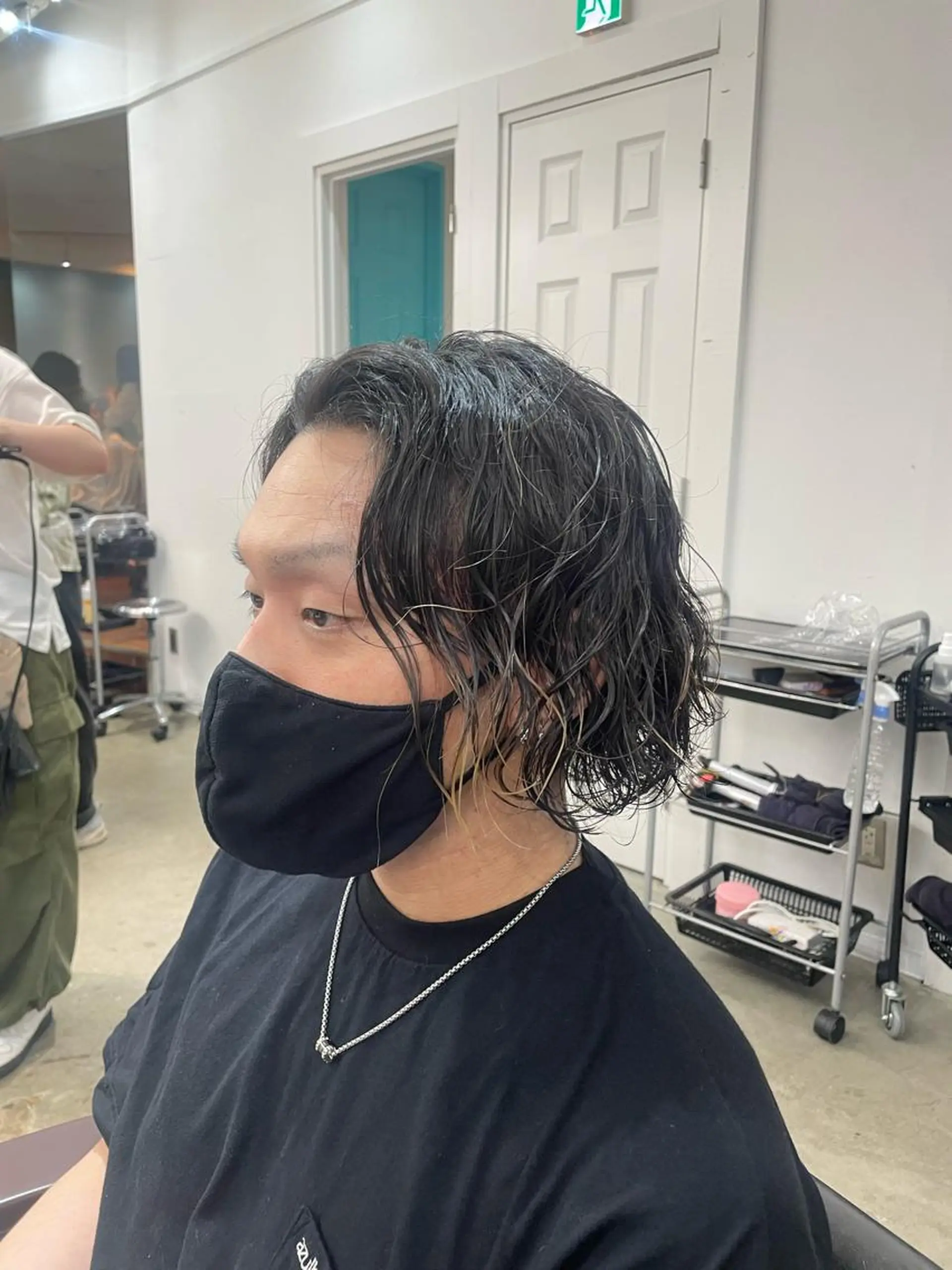 パーマ メンズ 韓国ヘア/wカラー レイヤー/RIN🎀のヘアスタイル