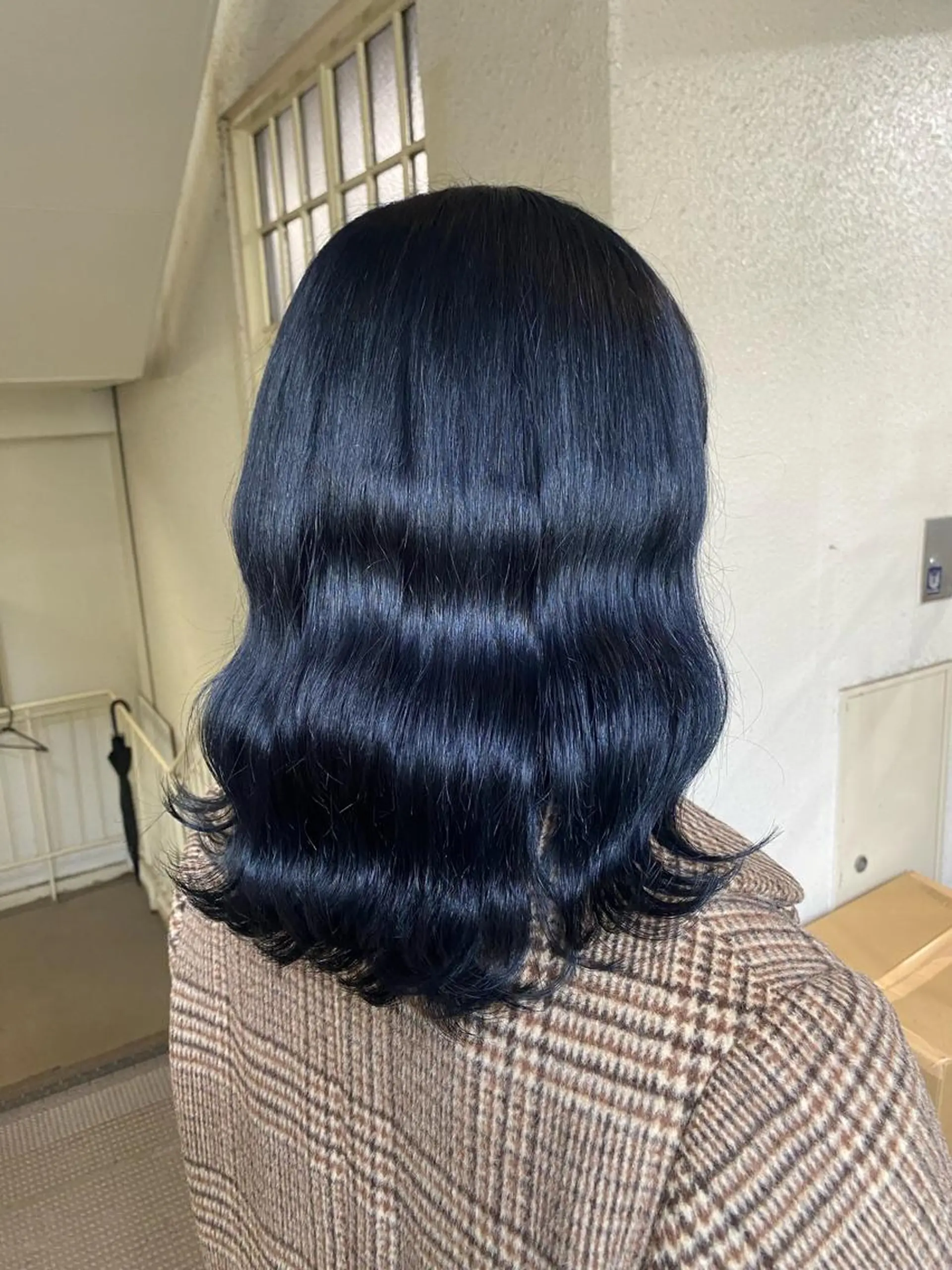 セミロング カラー アッシュ アッシュグレー アッシュグレージュ バレイヤージュ ミストバング ヘアカラー トリートメント 🌟🍒ハイトーン 韓国ヘア/ユウミのヘアスタイル