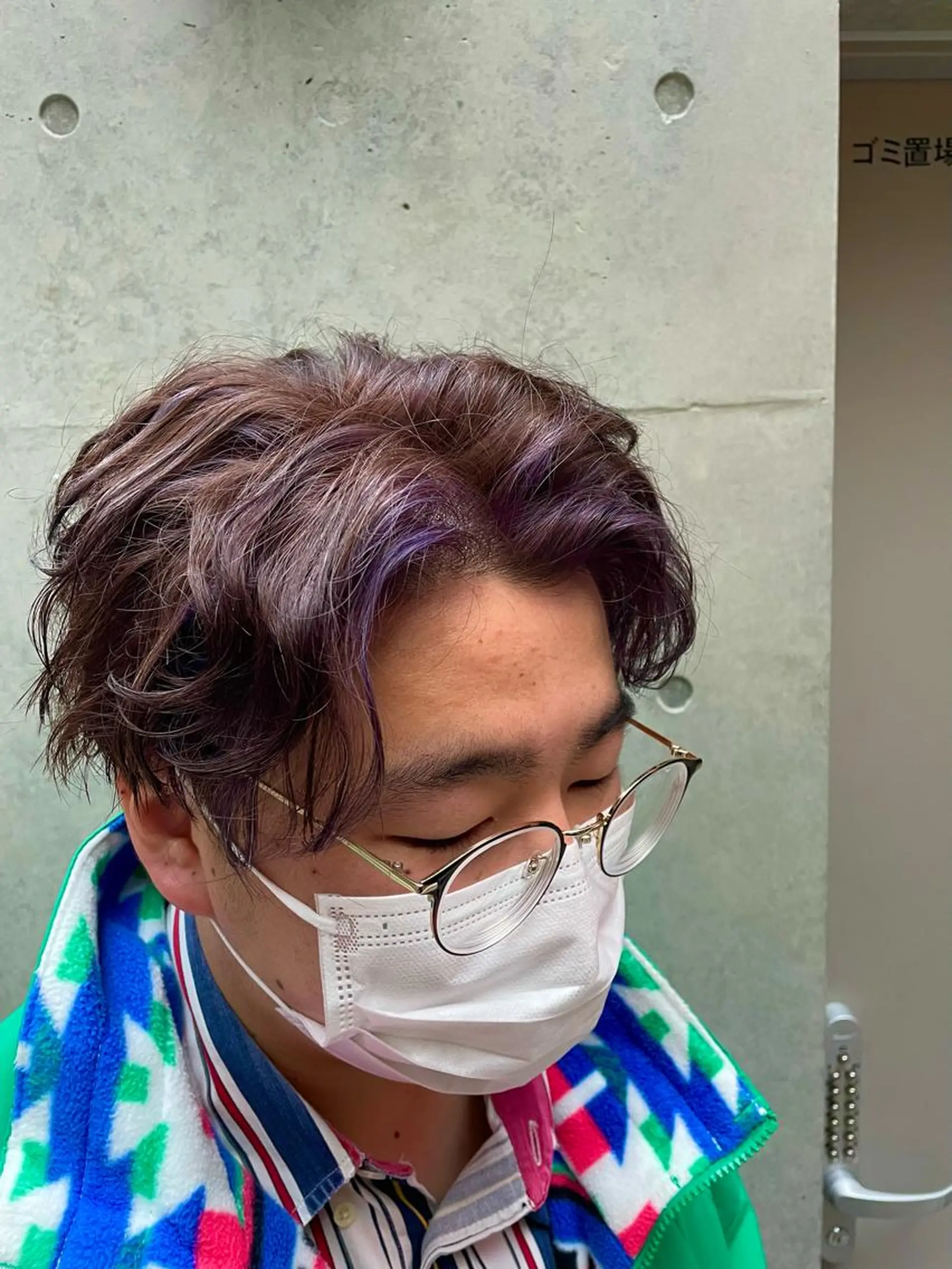 ショート カラー ヘアアレンジ メンズ ミストバング 高橋廉治 （タカハシレンジ）のヘアスタイル