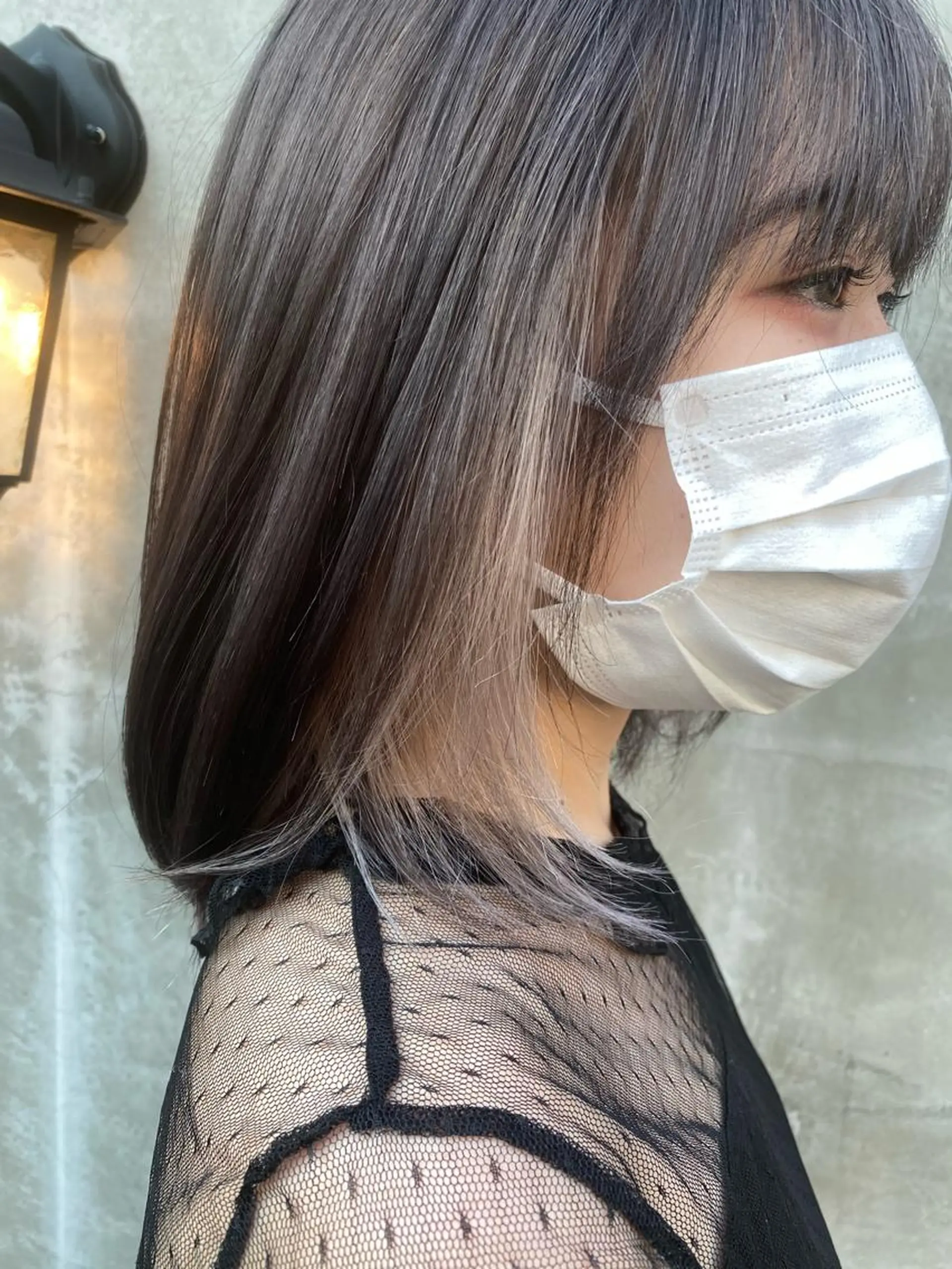 ミディアム カット ヘアカラー 大内田 凌馬のヘアスタイル