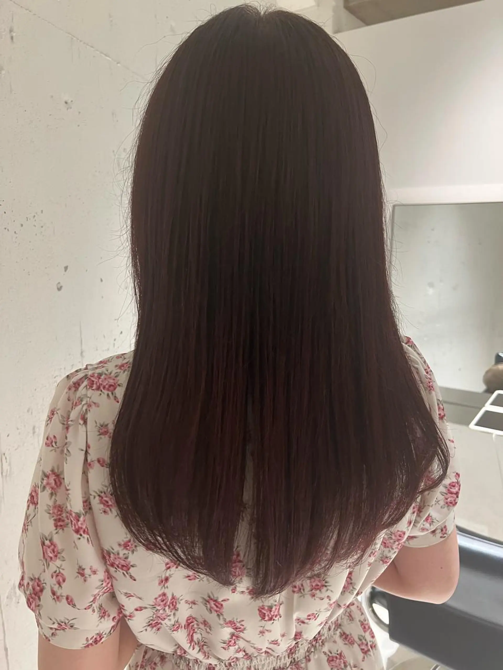 ロング カラー トリートメント ヘッドスパ ヘアセット 似合わせくすみカラー ‎/縮毛/川添桃花‎のヘアスタイル