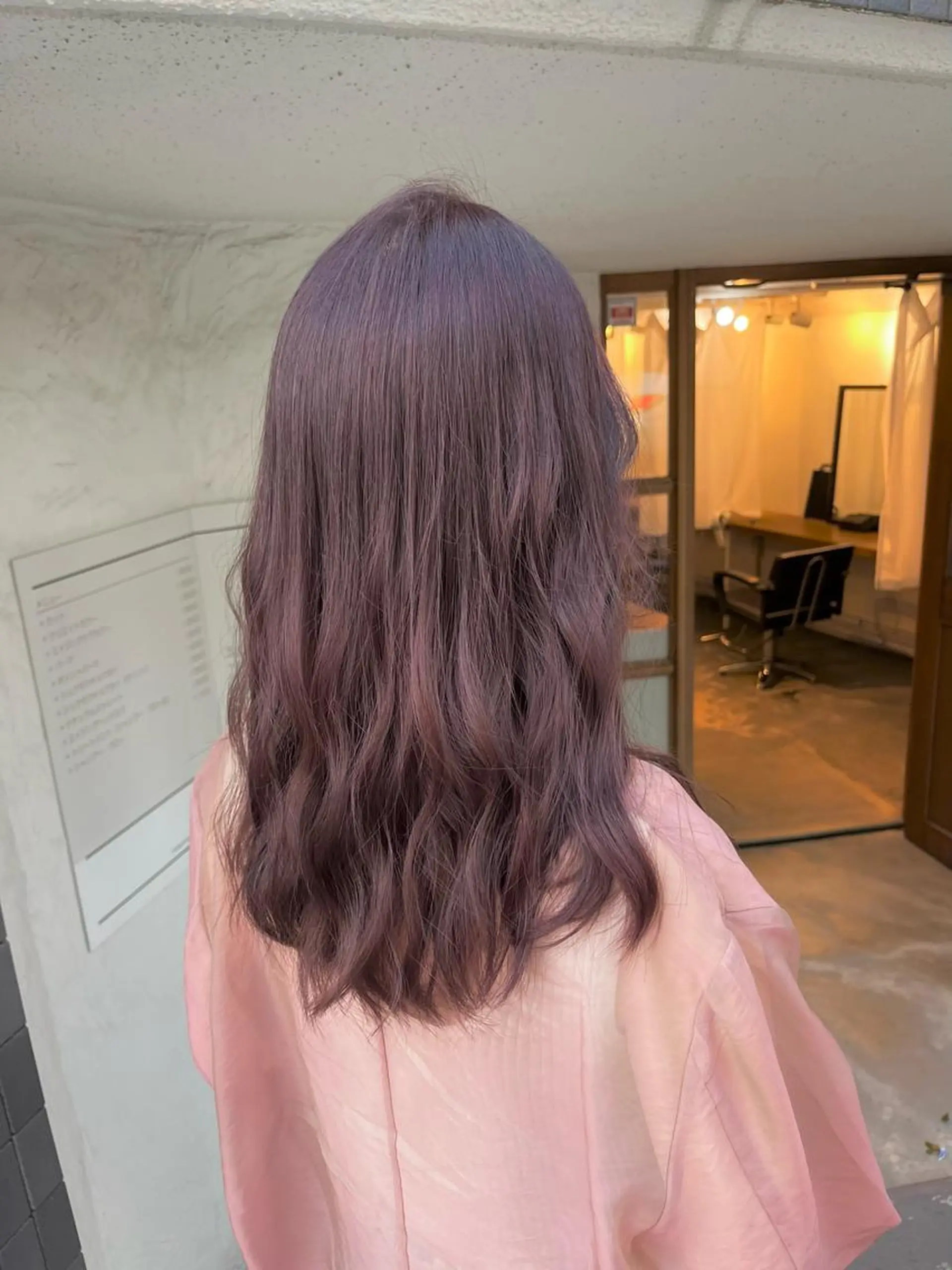 セミロング カラー ラベンダーカラー 透明感カラー/ ブリーチ無し/RYOのヘアスタイル