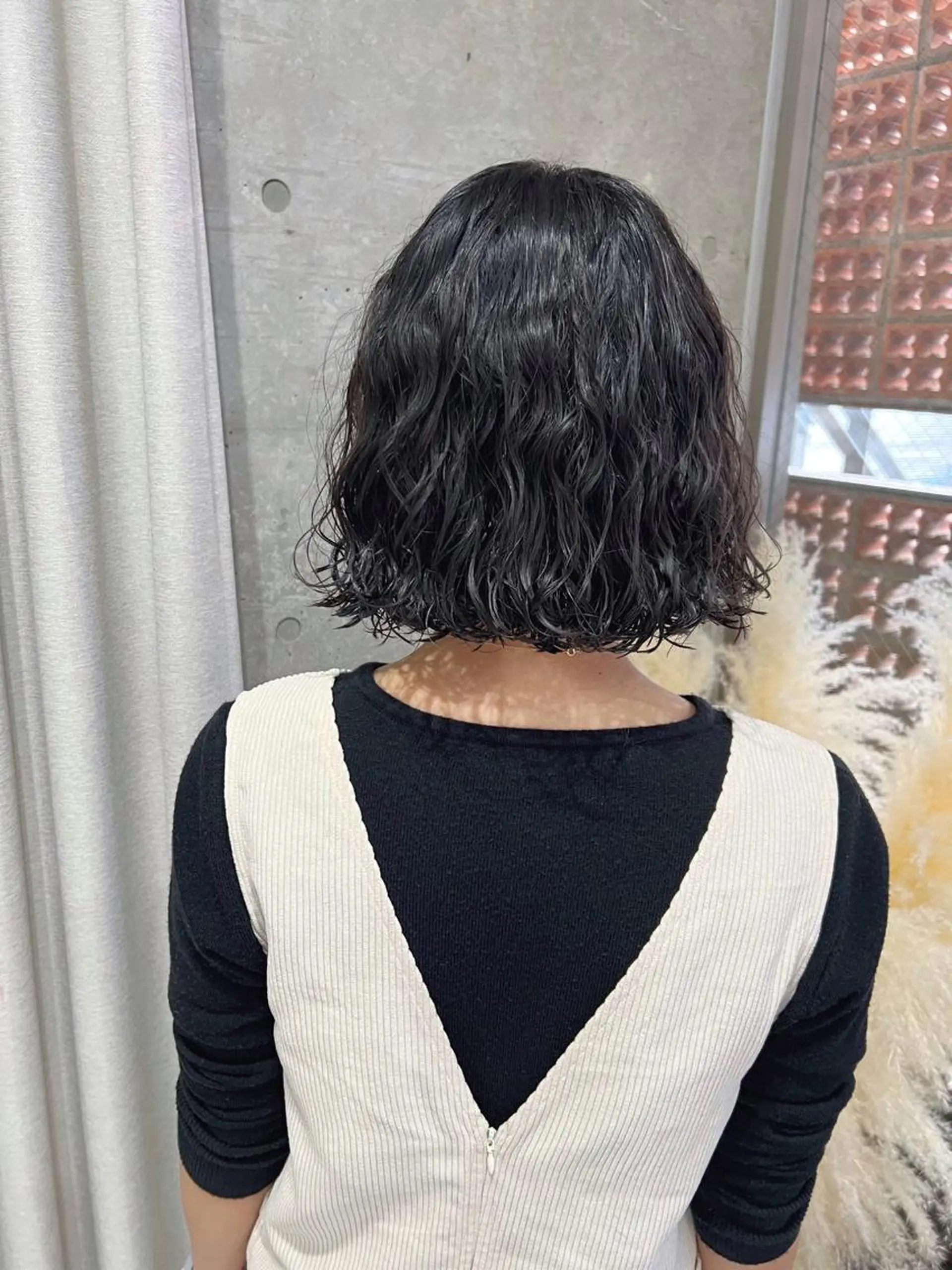 ショート パーマ ボブパーマコテ巻き風 パーマNo1深江秀平のヘアスタイル