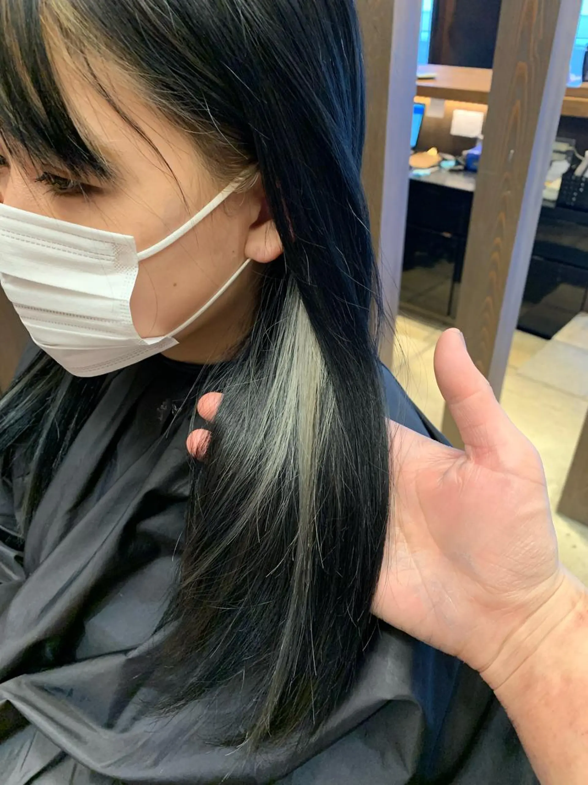 セミロング カラー ブリーチ ヘアカラー トリートメント 似合わせ松本 容政のヘアスタイル