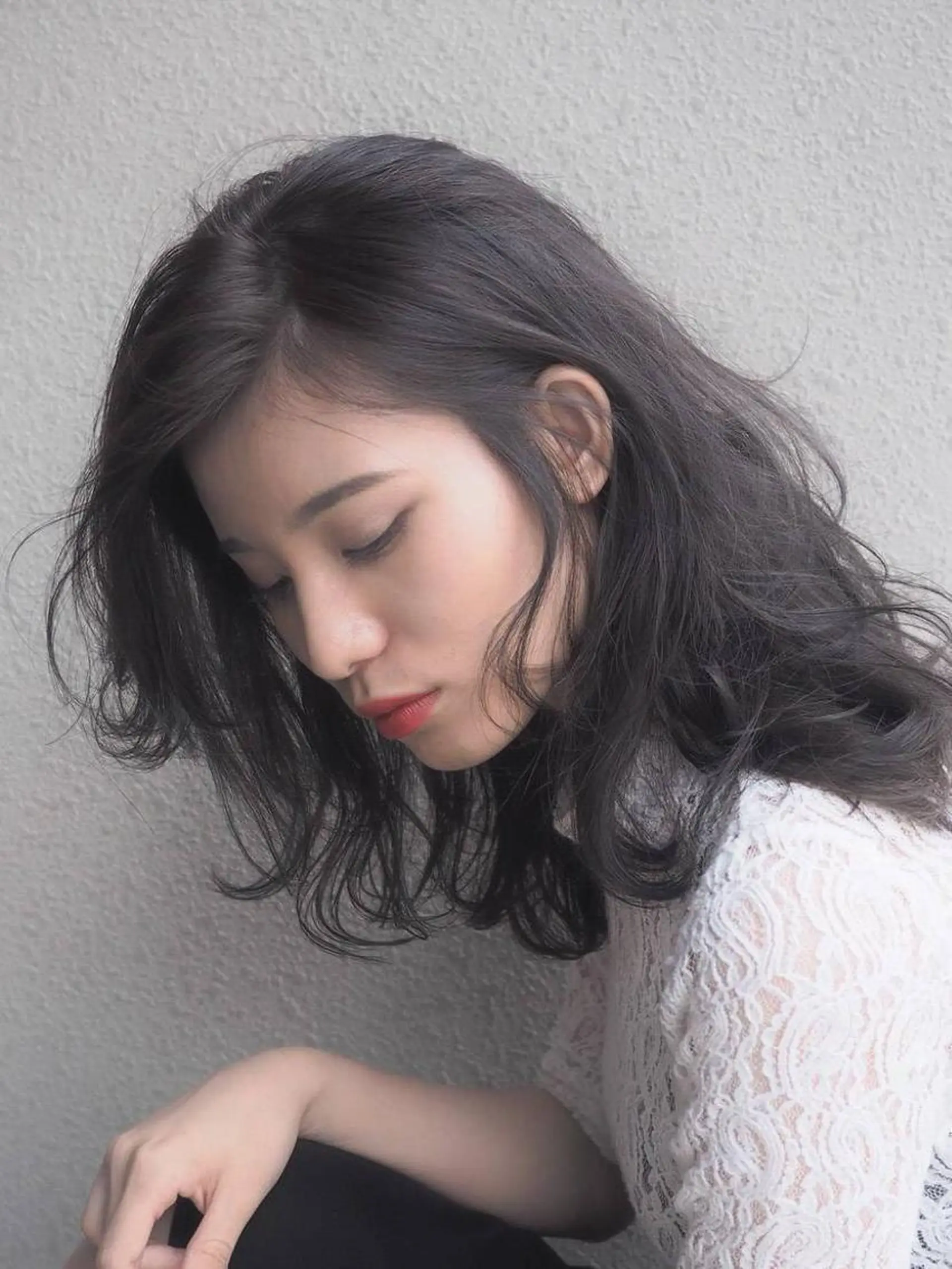 ミディアム カラー SHE. hairdesignのヘアスタイル