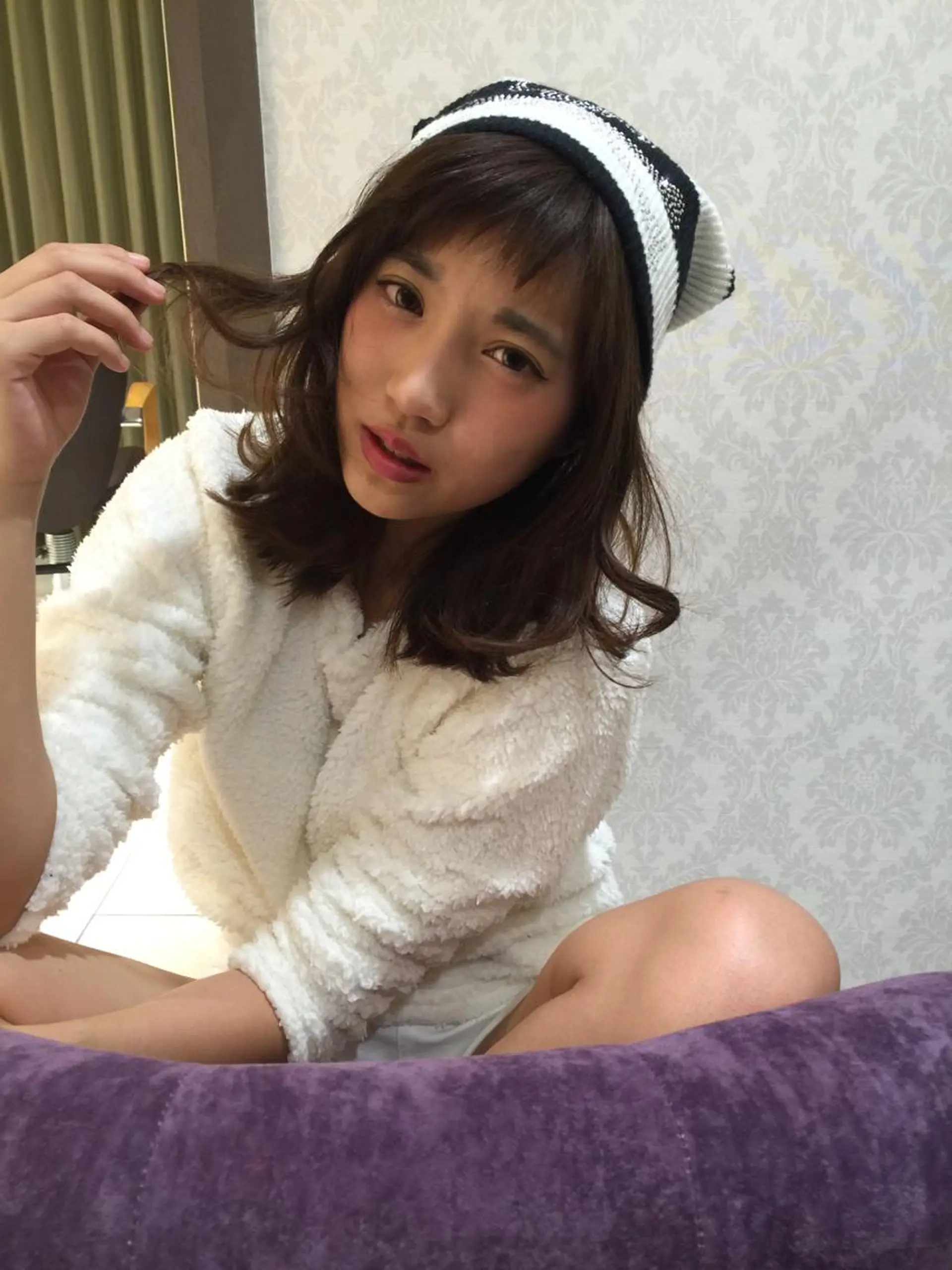 ミディアム ハットリ ユウイチのヘアスタイル