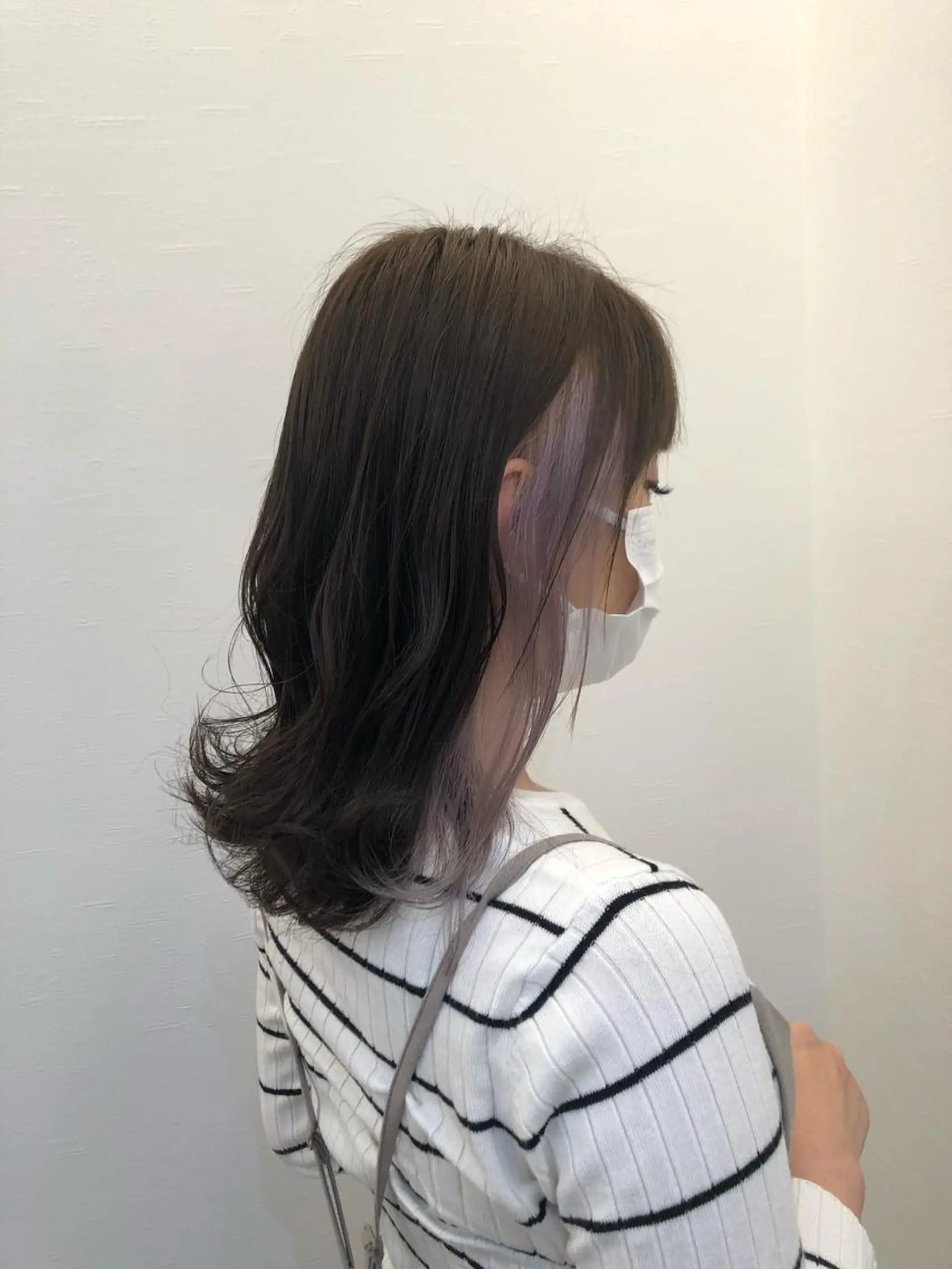 カラー ヘアカラー ツノガイ エリのヘアスタイル