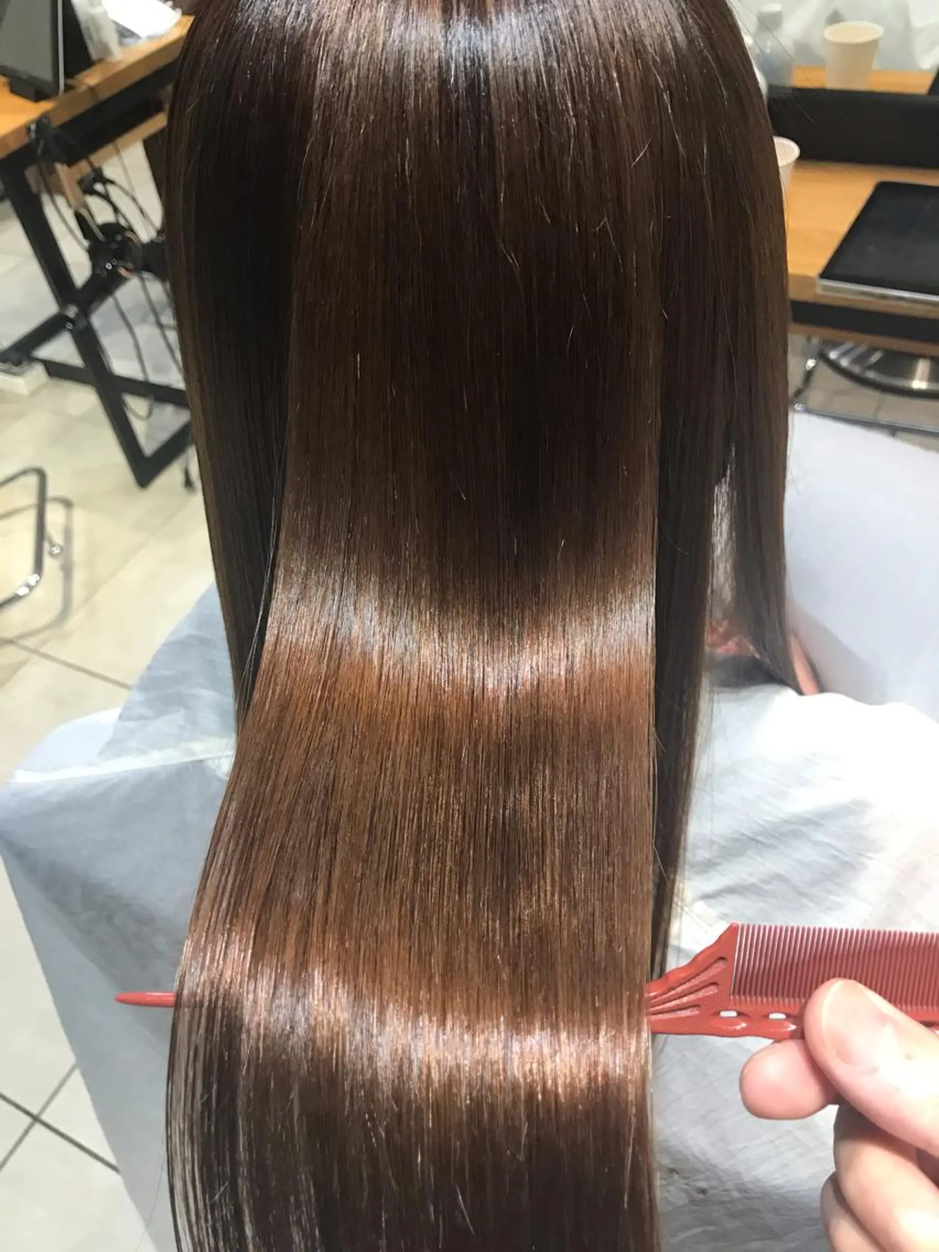 セミロング 最高峰美髪矯正No1 toshiのヘアスタイル