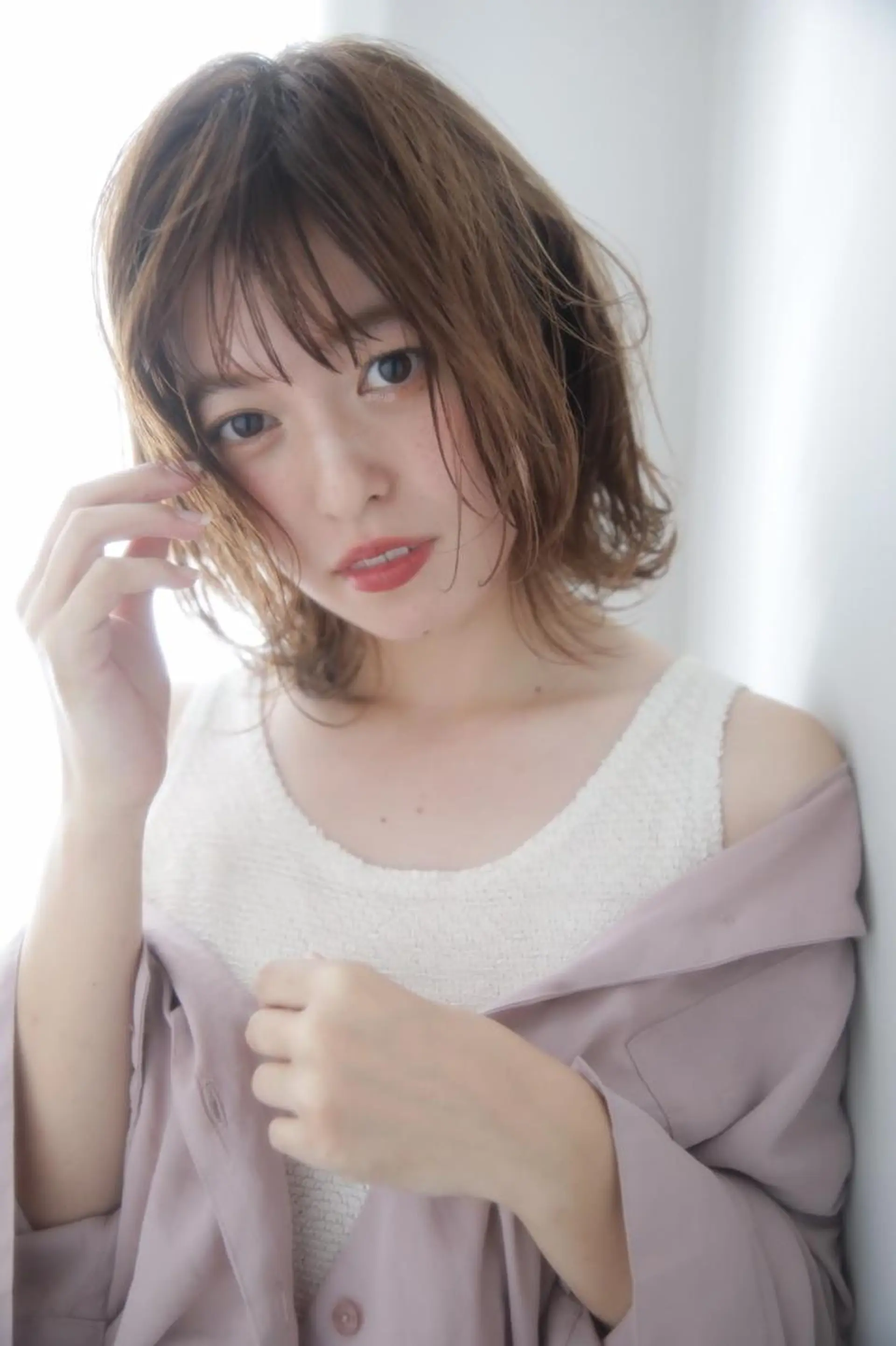 ミディアム カラー レイヤーカット✂️ 横浜No1♡下鳥翔子のヘアスタイル