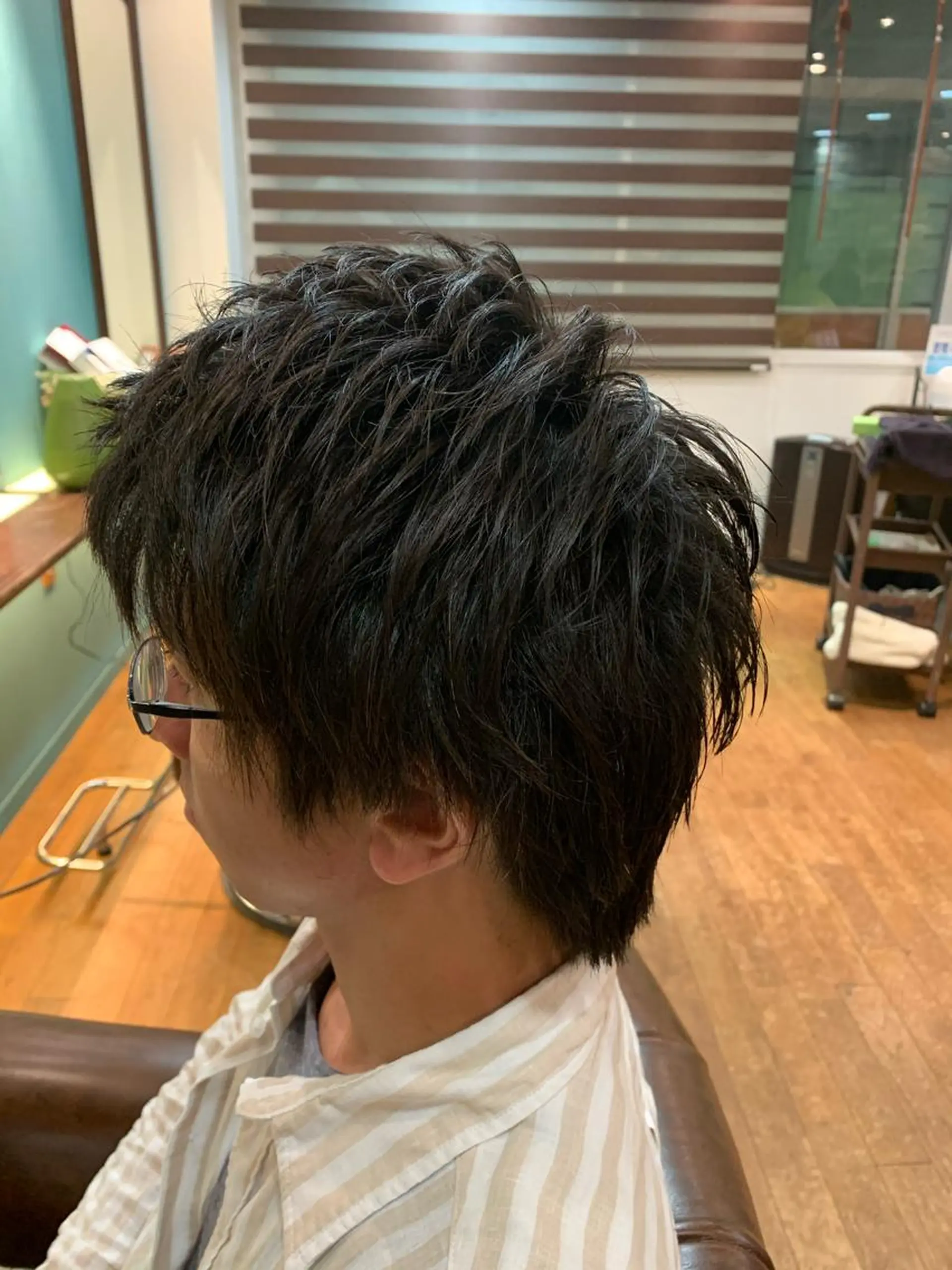 ショート メンズ メンズウルフカット ショートヘア ウルフカット カット特化美容師 齋藤桐のヘアスタイル