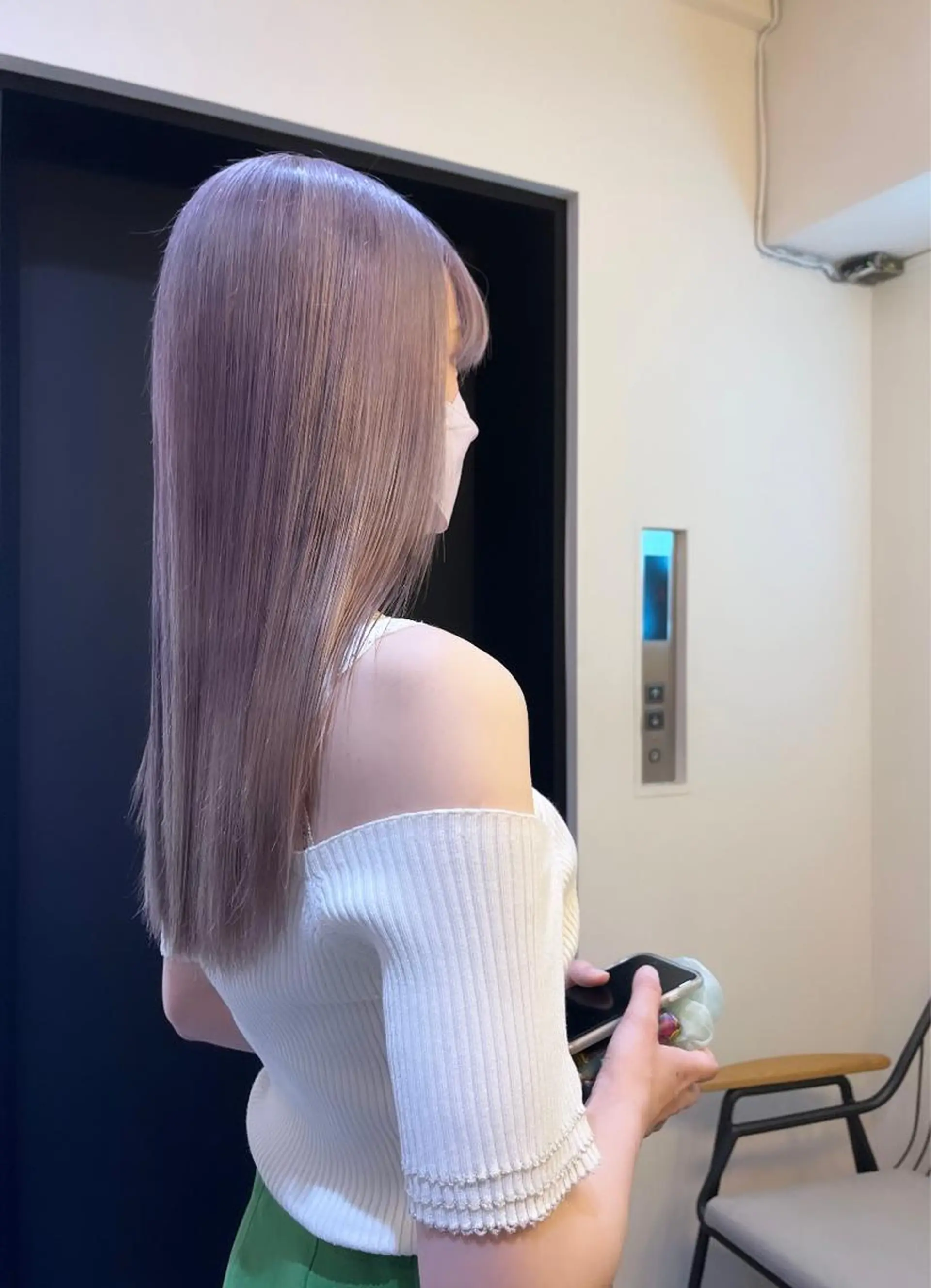 ロング カラー ヘアアレンジ ハイトーンカラー 🦋yuri🦋のヘアスタイル