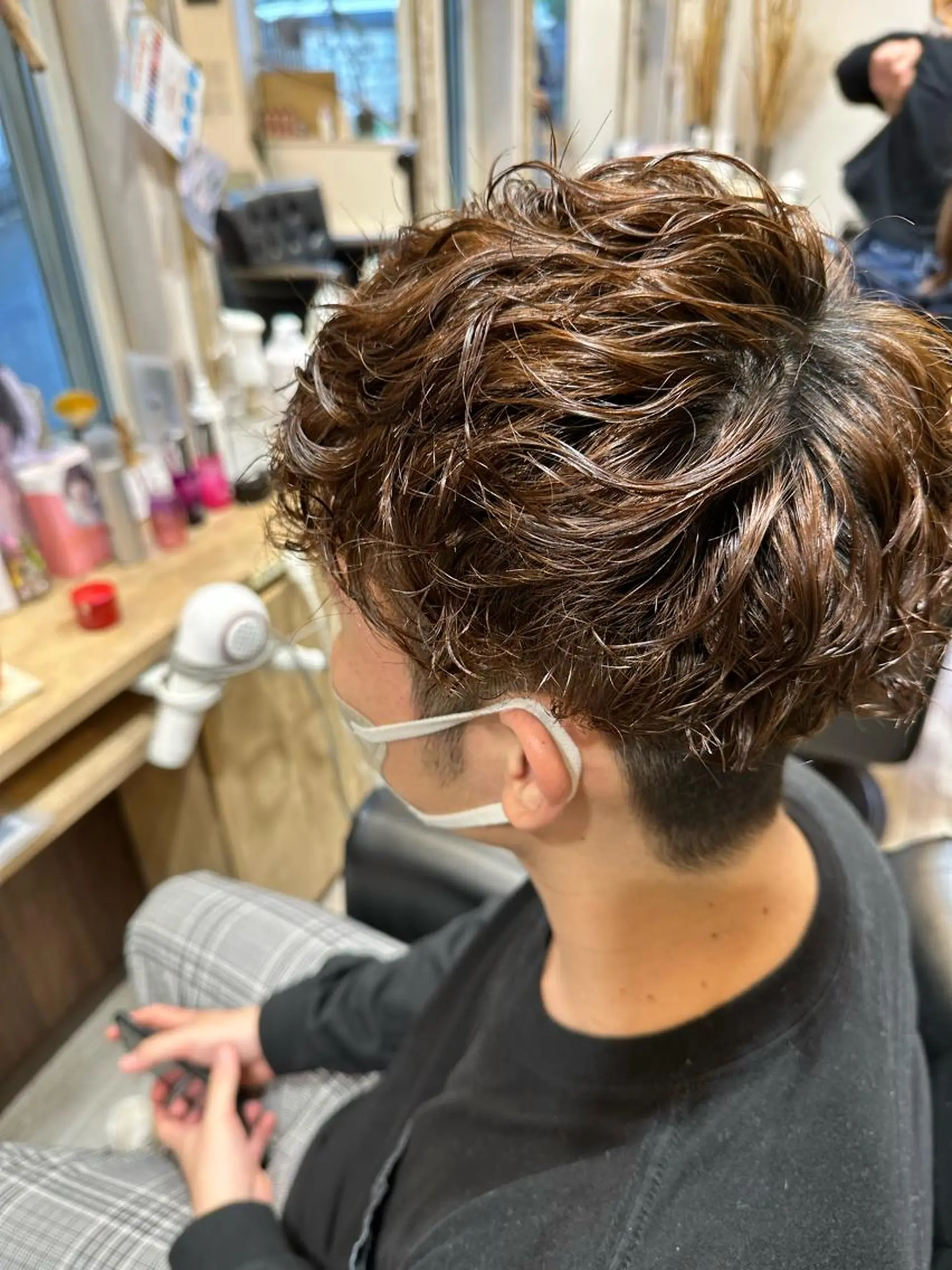 パーマ メンズ 🪼高評価🪼 💎柴崎の藤咲💎のヘアスタイル