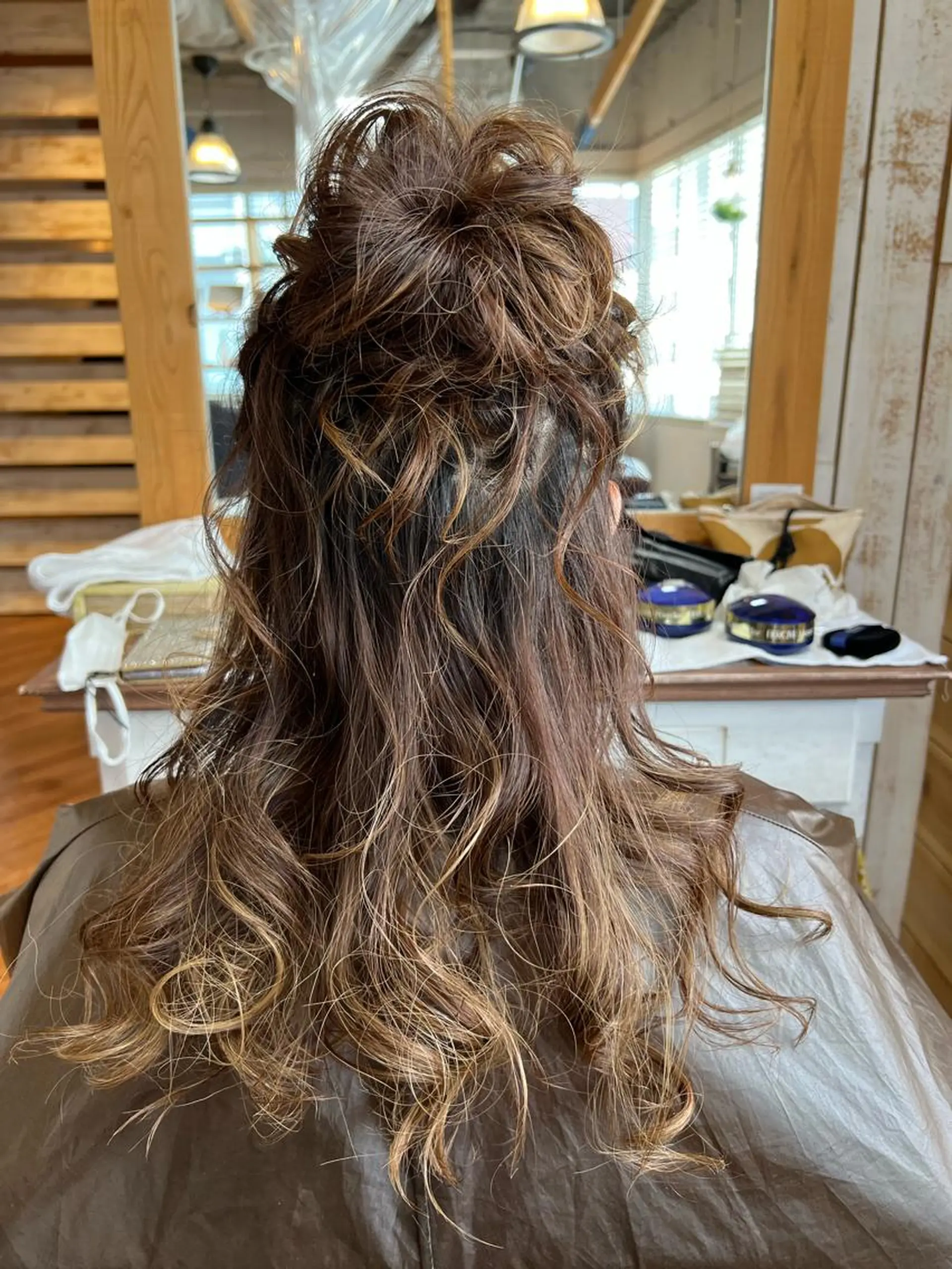 ヘアアレンジ ハーフアップ お団子ヘア Topstylist YUKIのヘアスタイル