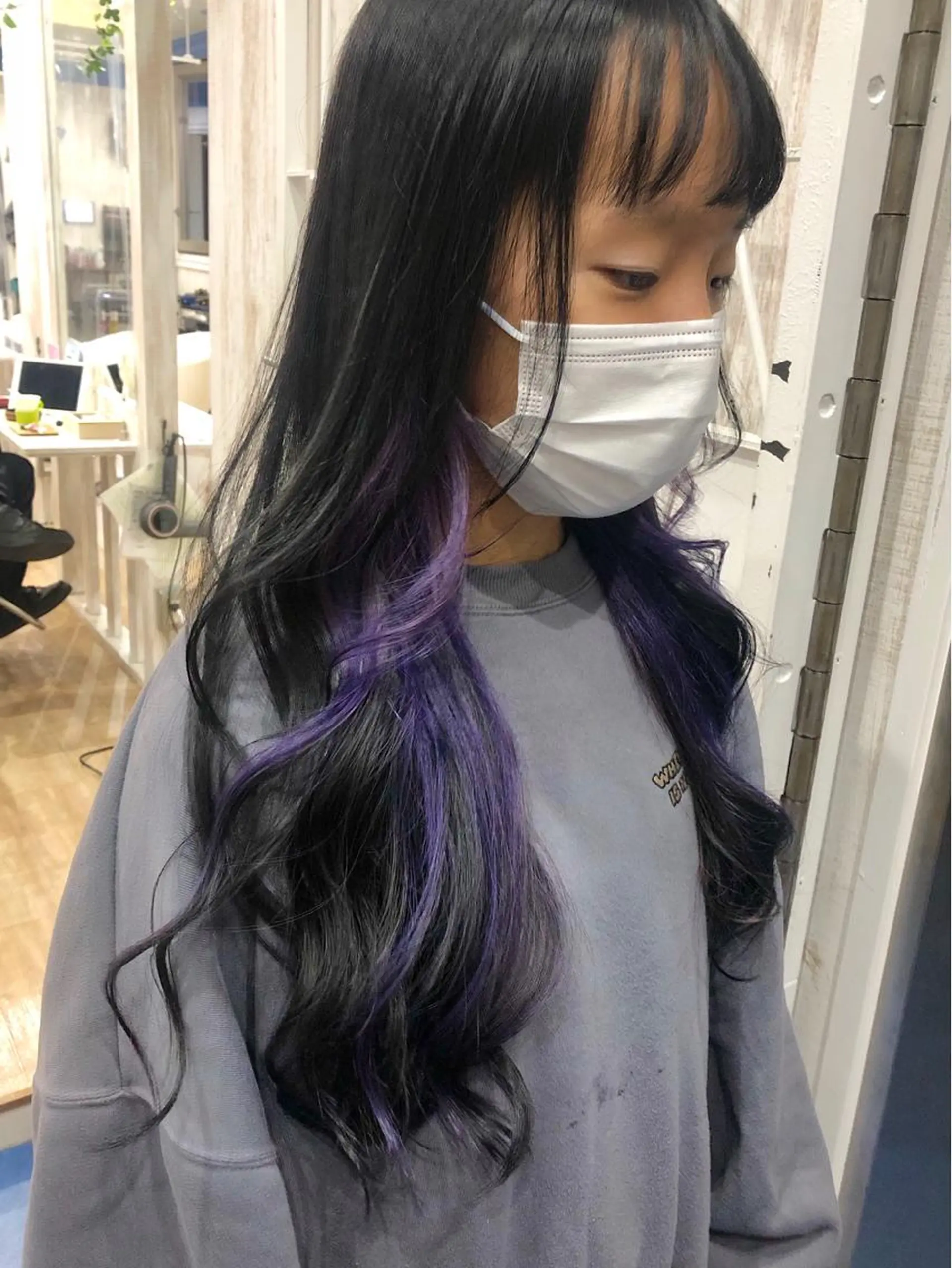 カラー white.梅田 デザインカラー🦄のヘアスタイル