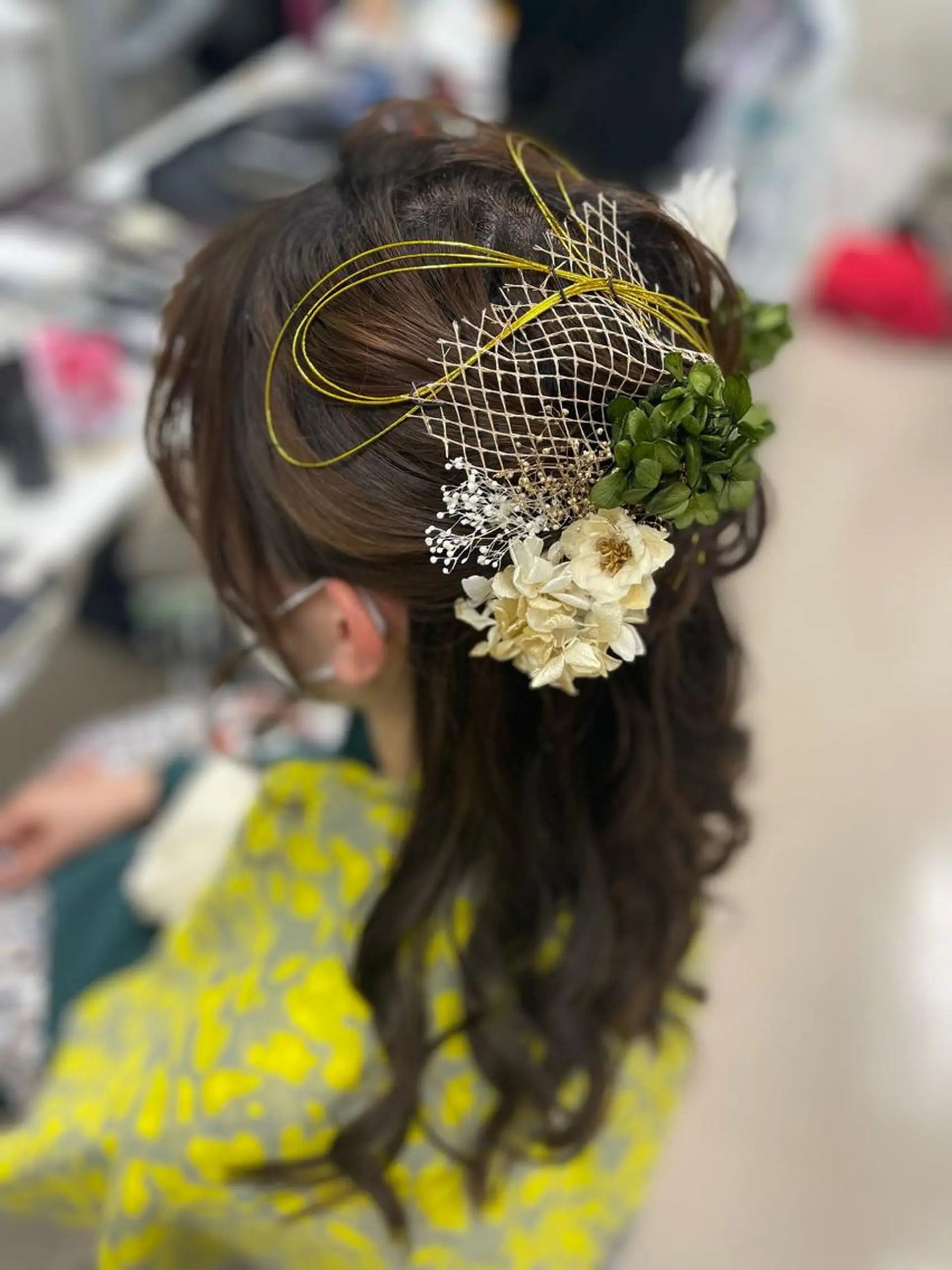 セミロング 卒業式のヘアスタイル 六本木/ヘアセット /maiのヘアスタイル