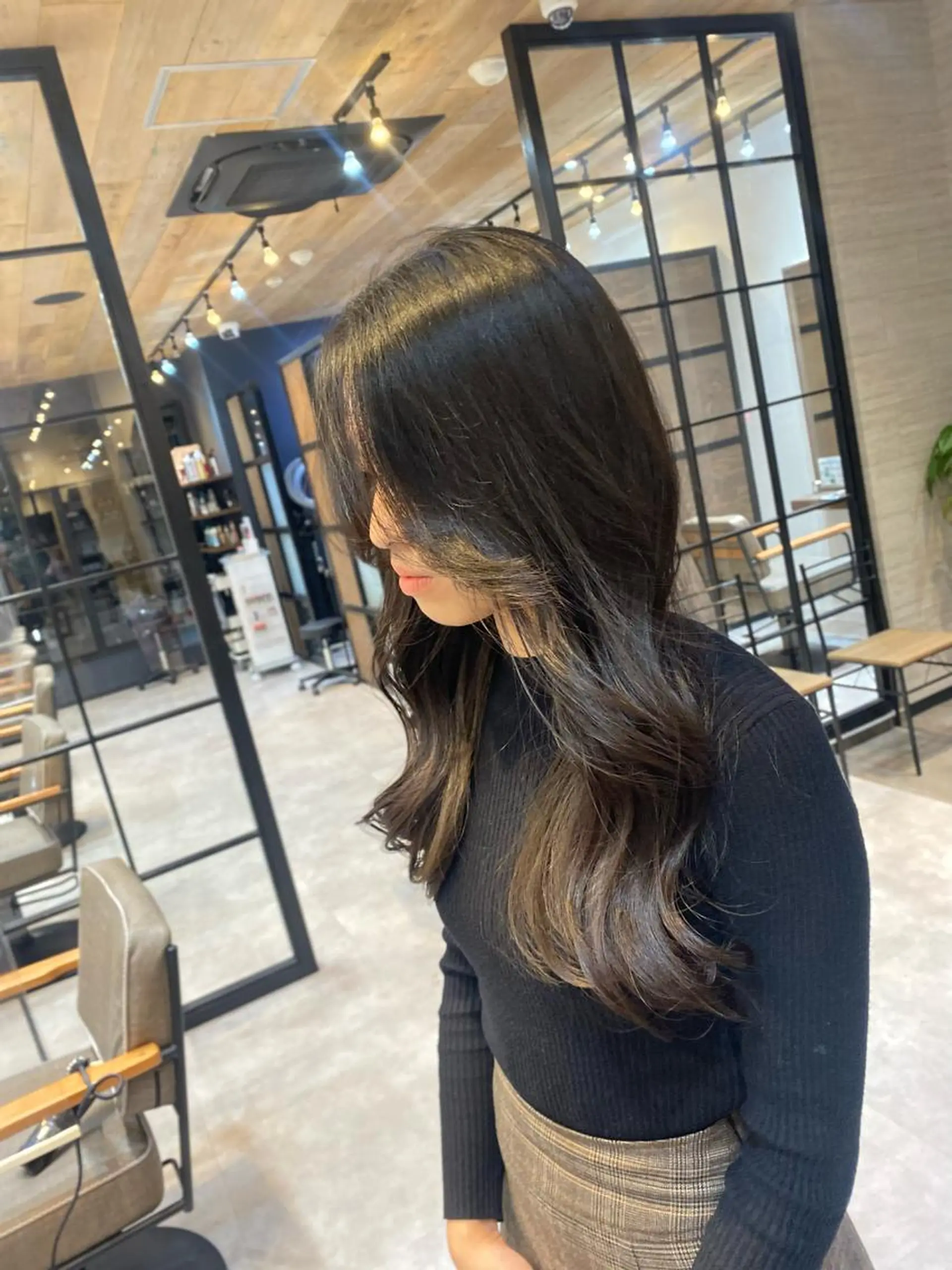 ロング カラー 韓国風ヘア 花見 亜沙美のヘアスタイル