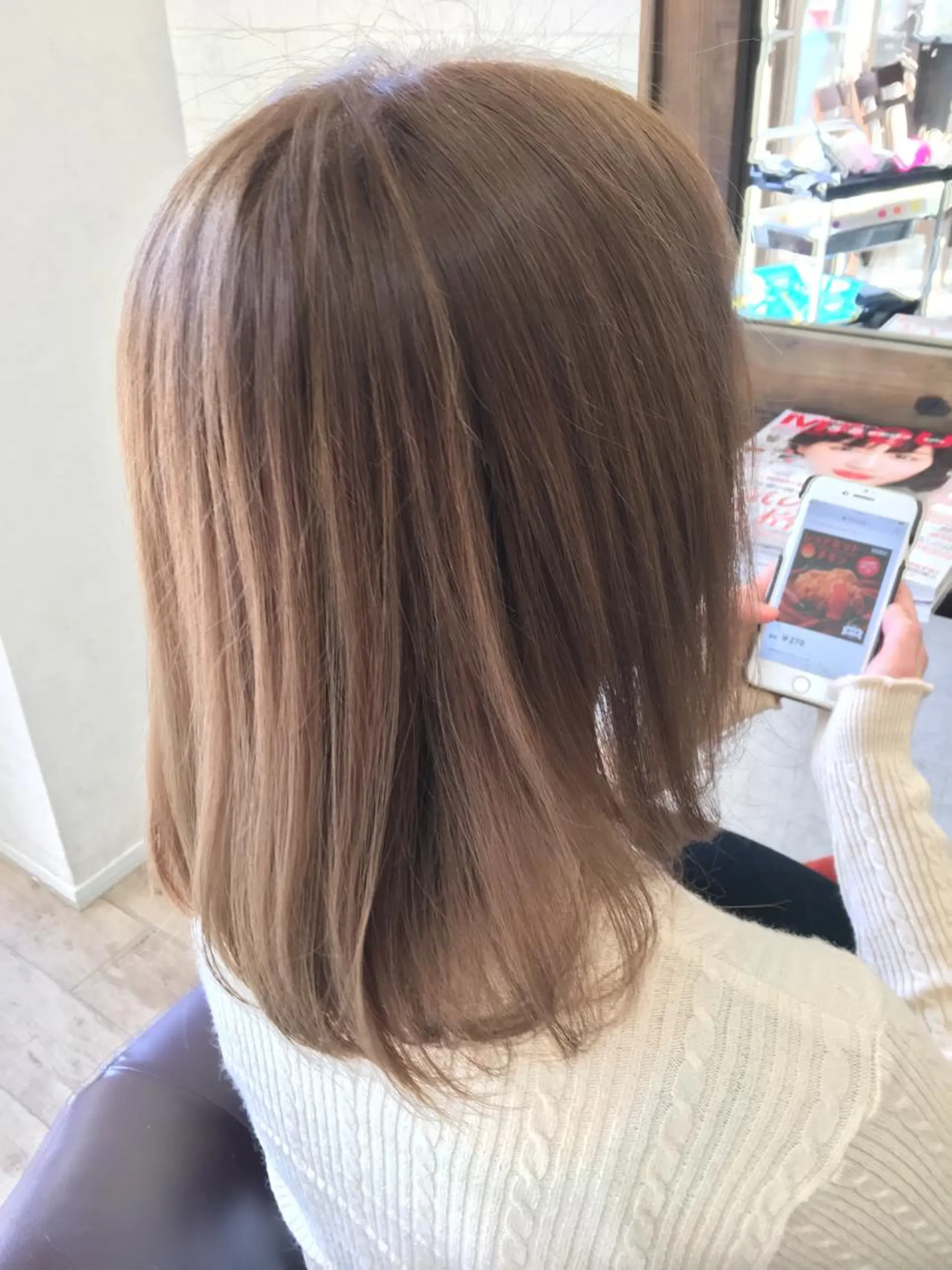 ミディアム カラー 松本 亮のヘアスタイル