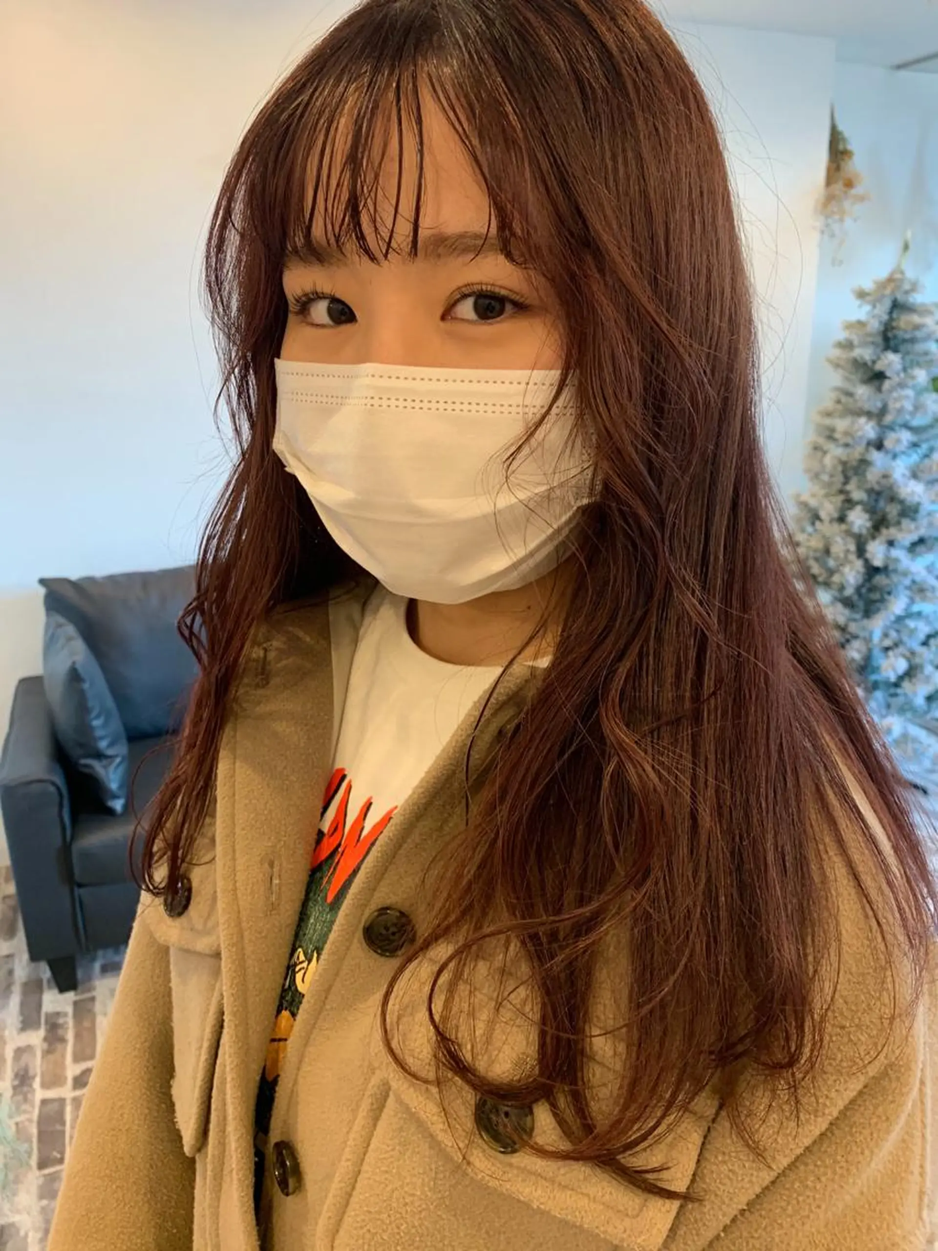 セミロング カラー 顔周りカット カット ヘアカラー トリートメント m ā l o.🌷 サカモトマイコのヘアスタイル