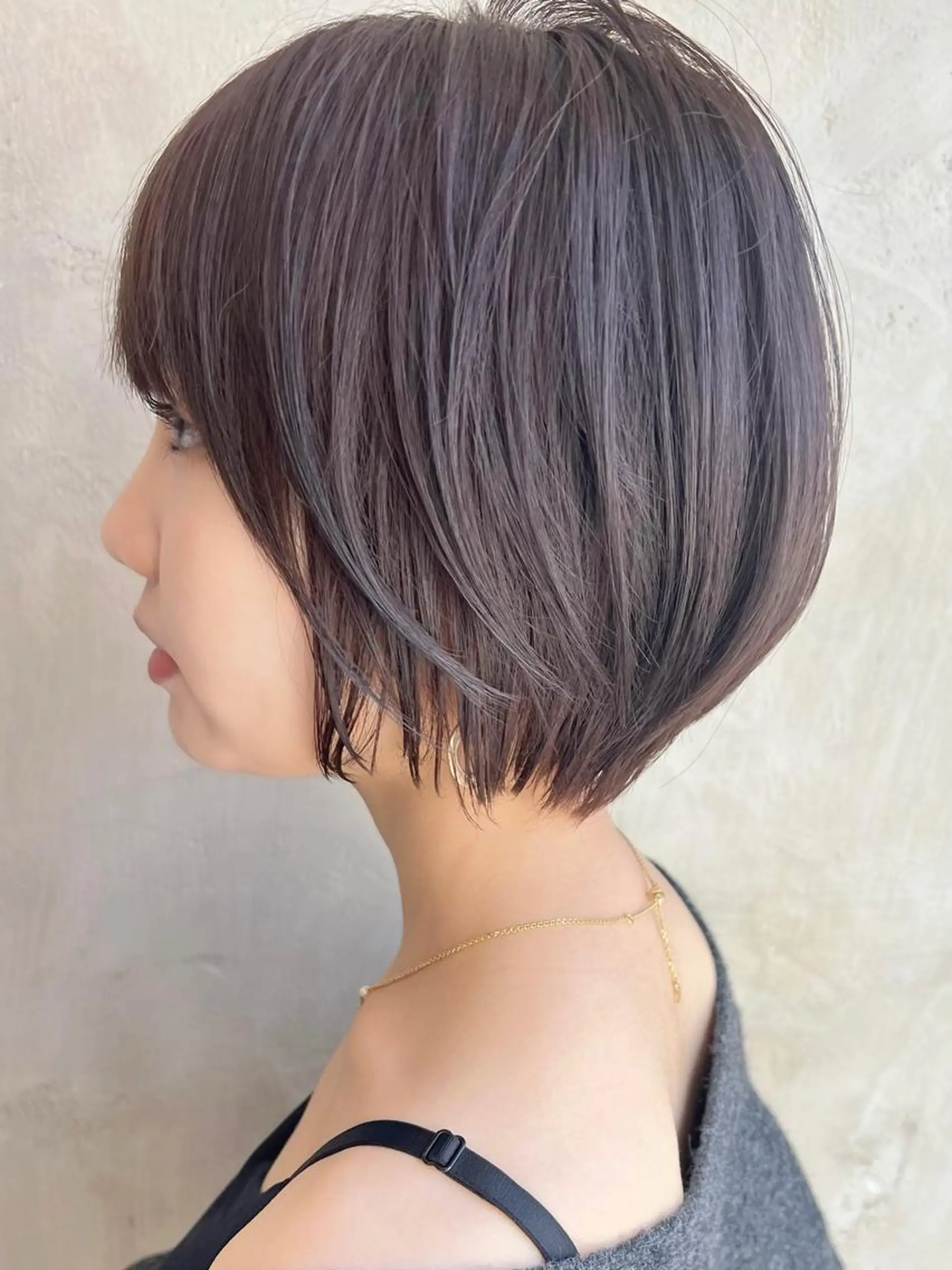 ショート ショートボブ 丸みショート ボブ ショートヘア 新宿　ショート・ボブ カットモデル募集のヘアスタイル