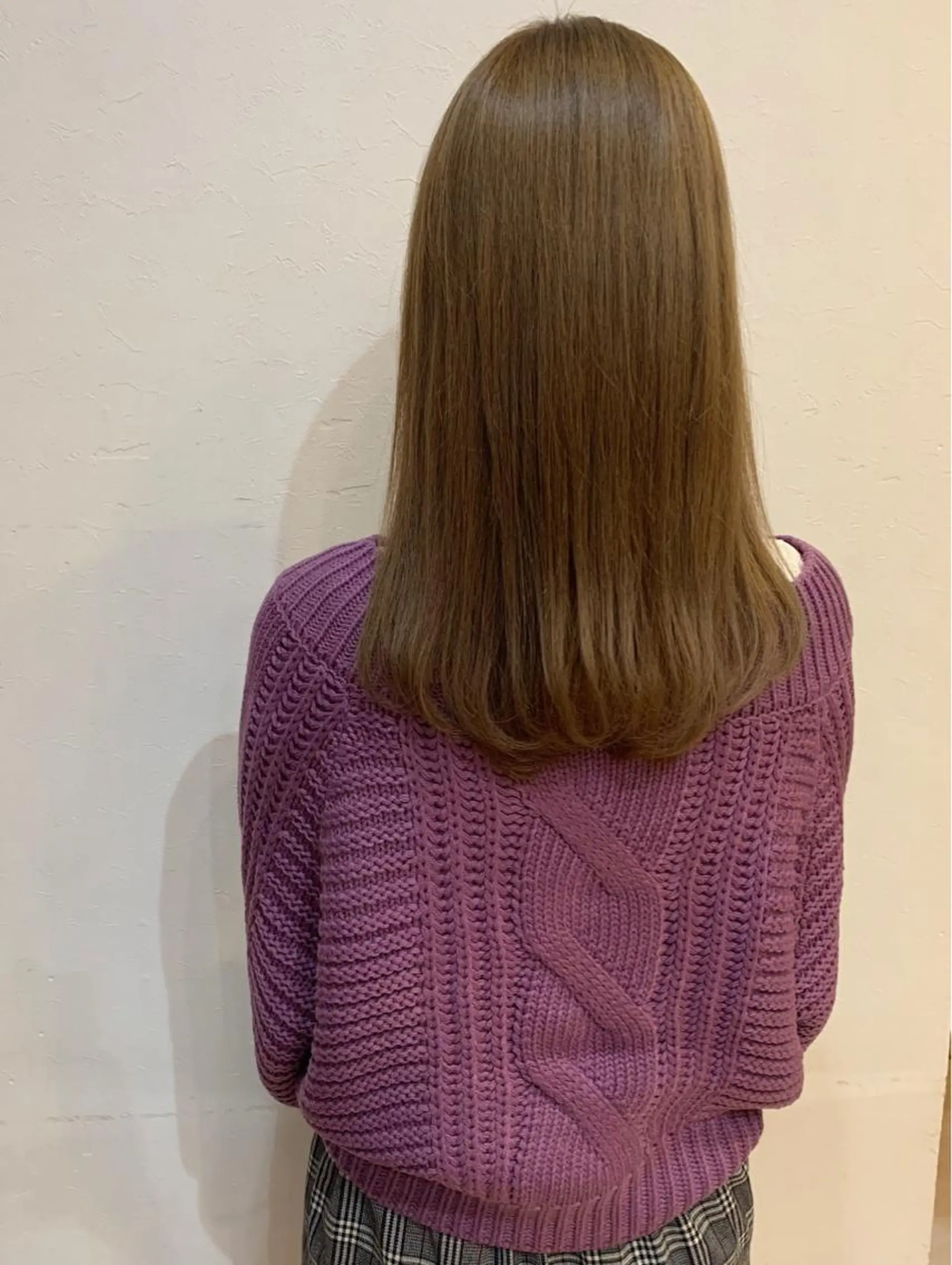 セミロング カラー ベージュカラー ミルクティーベージュ Freez狭間 裕美のヘアスタイル