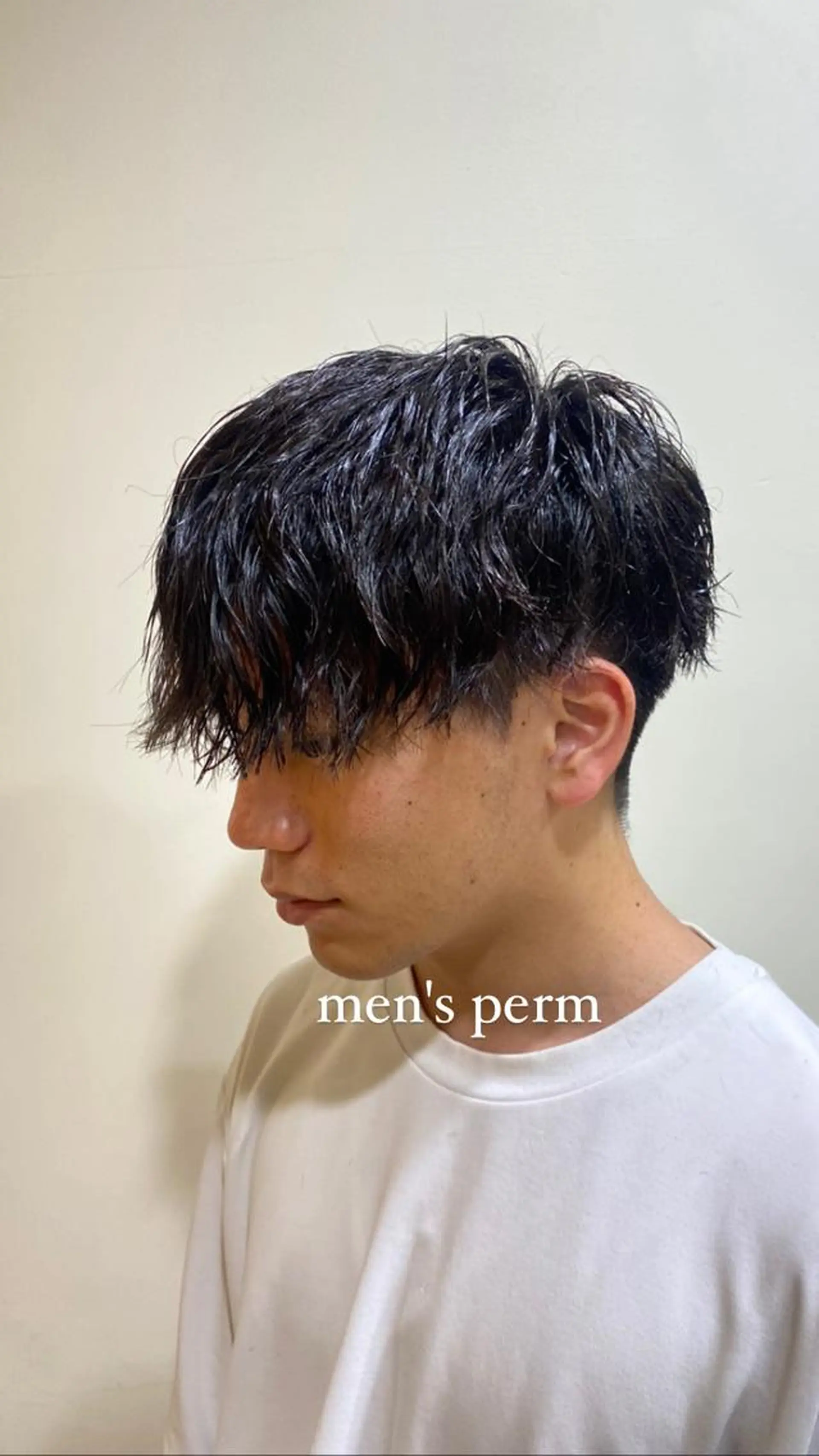 パーマ メンズ カット パーマ トリートメント レイヤーボブ/ 艶カラー/サナ🌼のヘアスタイル