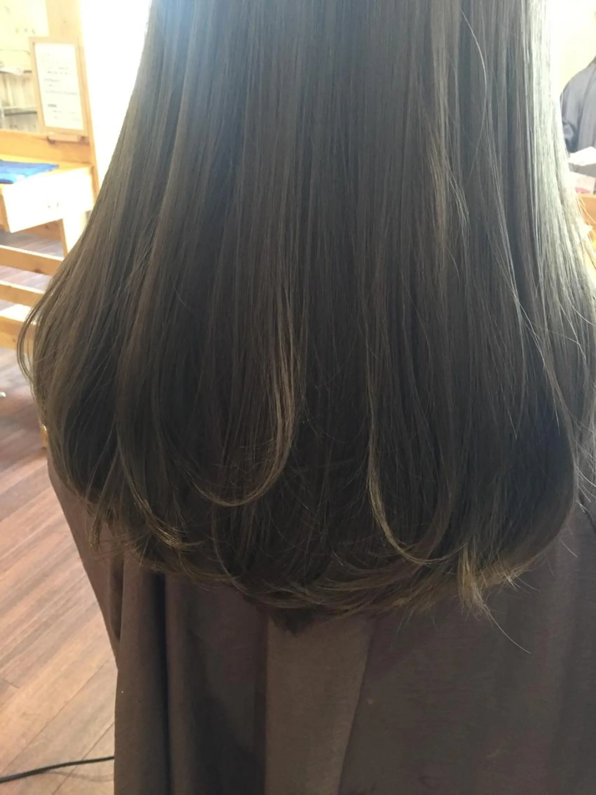 ロング カラー アッシュ バレイヤージュ ブルーカラー ブルーアッシュ レイヤーカット エクステ/髪質改善/ rita/フルヤマのヘアスタイル