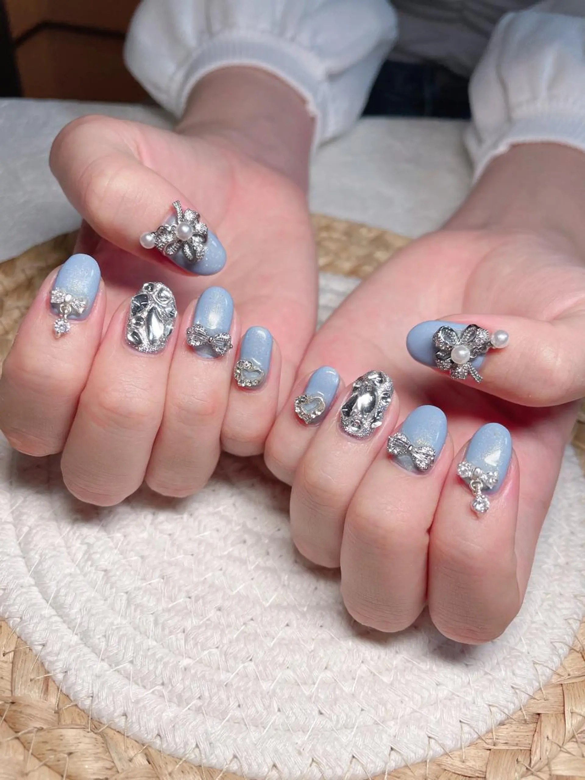 ネイル ハンドネイル M🌷nail 長さだし専門店のネイルデザイン